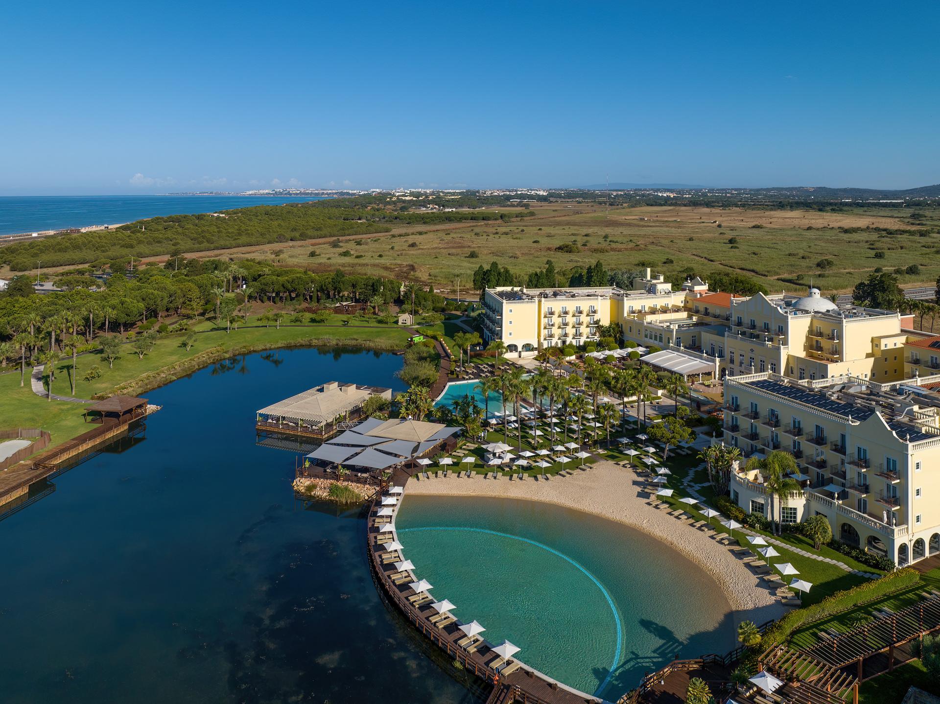 Overhead view of Domes Lake Algarve, Autograph Collection