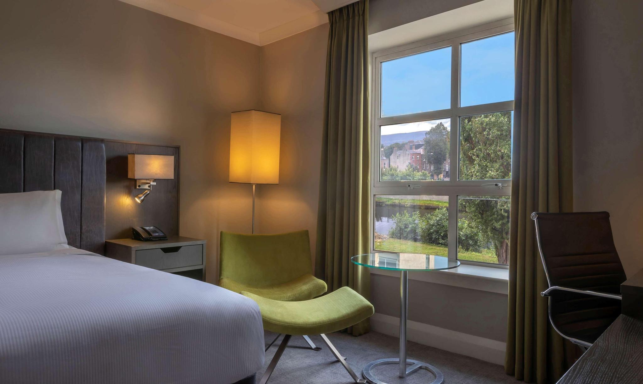 Double bed suite at Hilton Dublin