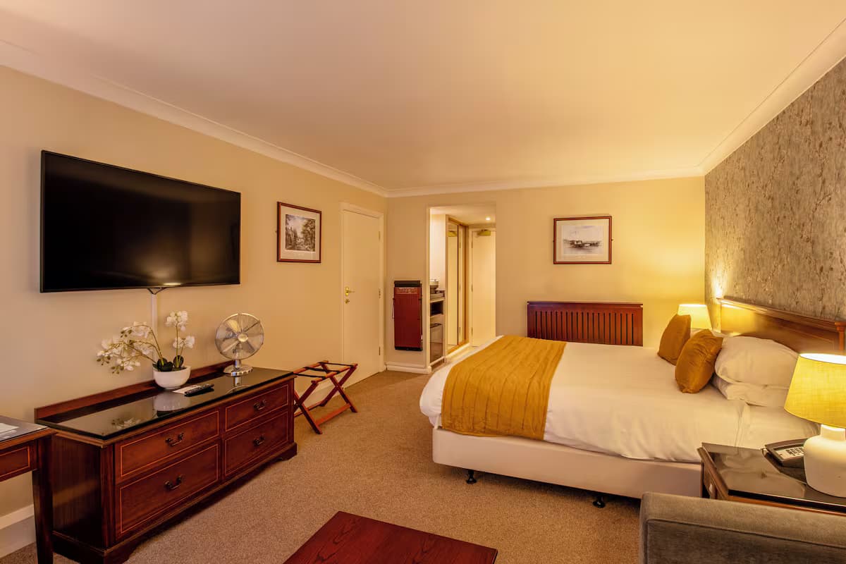 Spacious double bed suite at Hollins Hall Hotel & Country Club