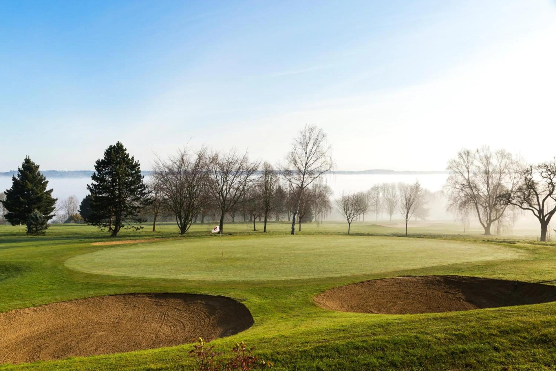 Deep sand bunkers on the Hotel Barriere L'Hotel du Golf course