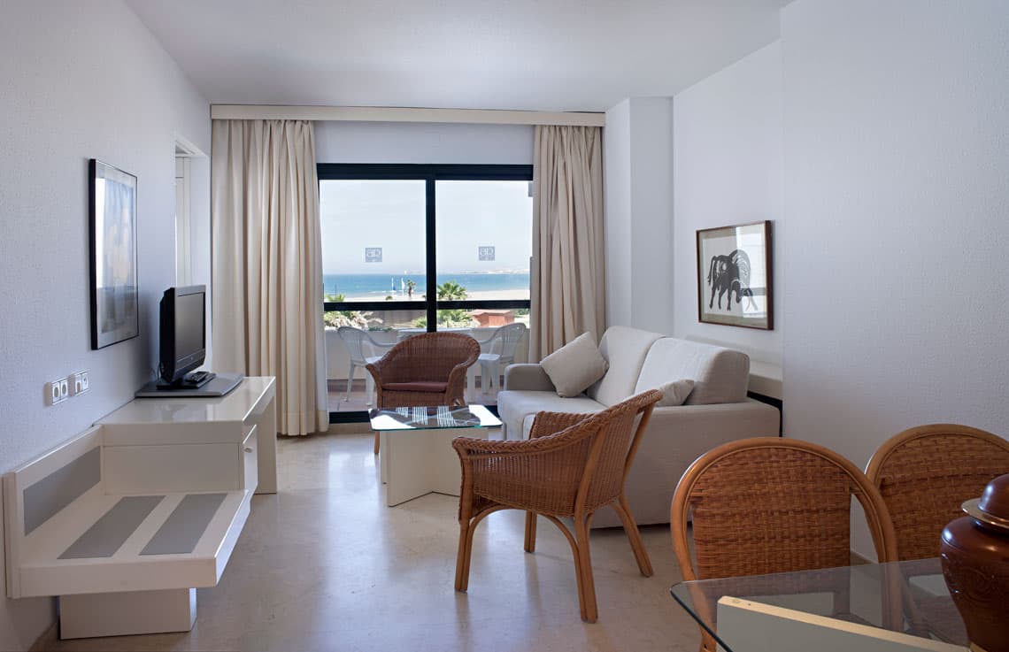 Living room as part of a suite at Hotel Golf Almerimar