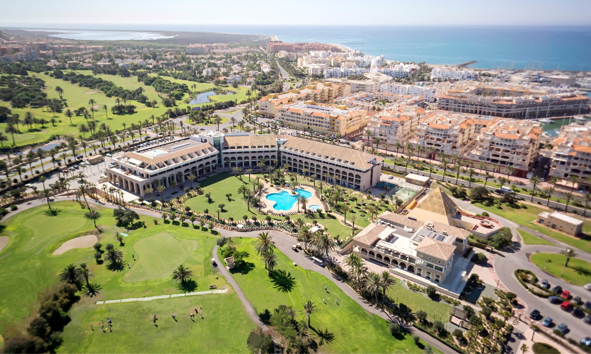 Aerial view of Hotel Golf Almerimar
