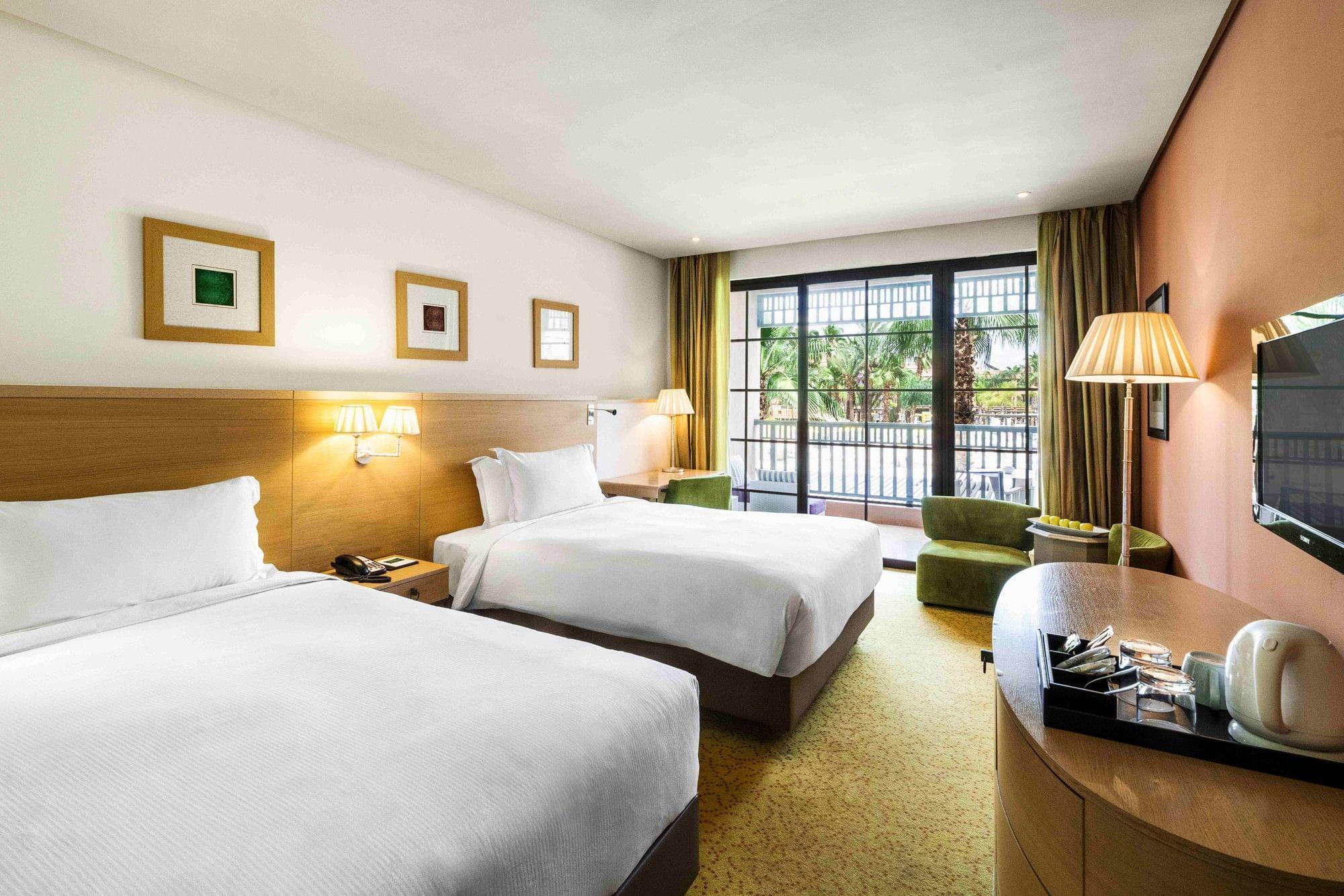 Twin bed room at Hotel du Golf by Pickalbatros