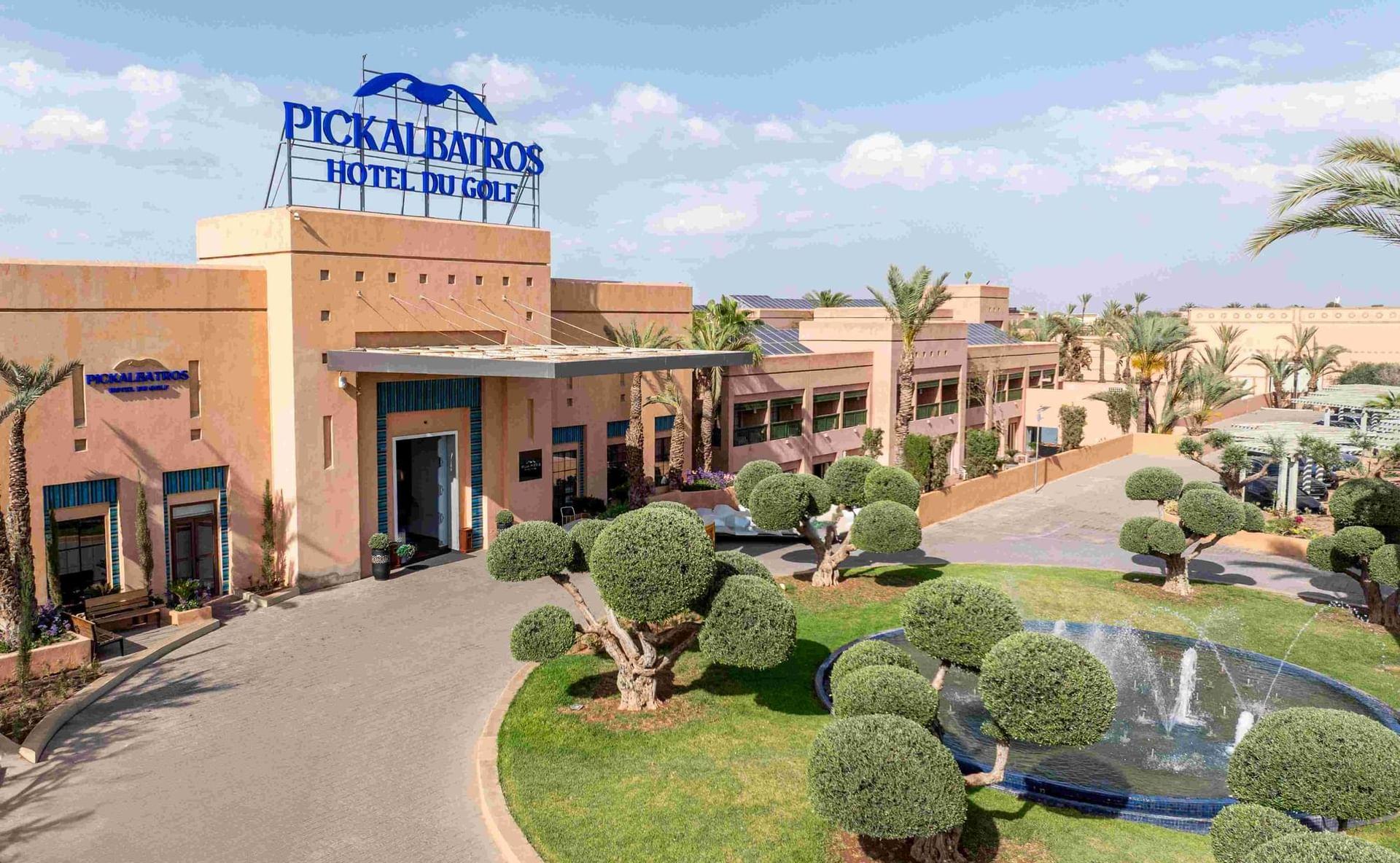 Front entrance to Hotel du Golf by Pickalbatros