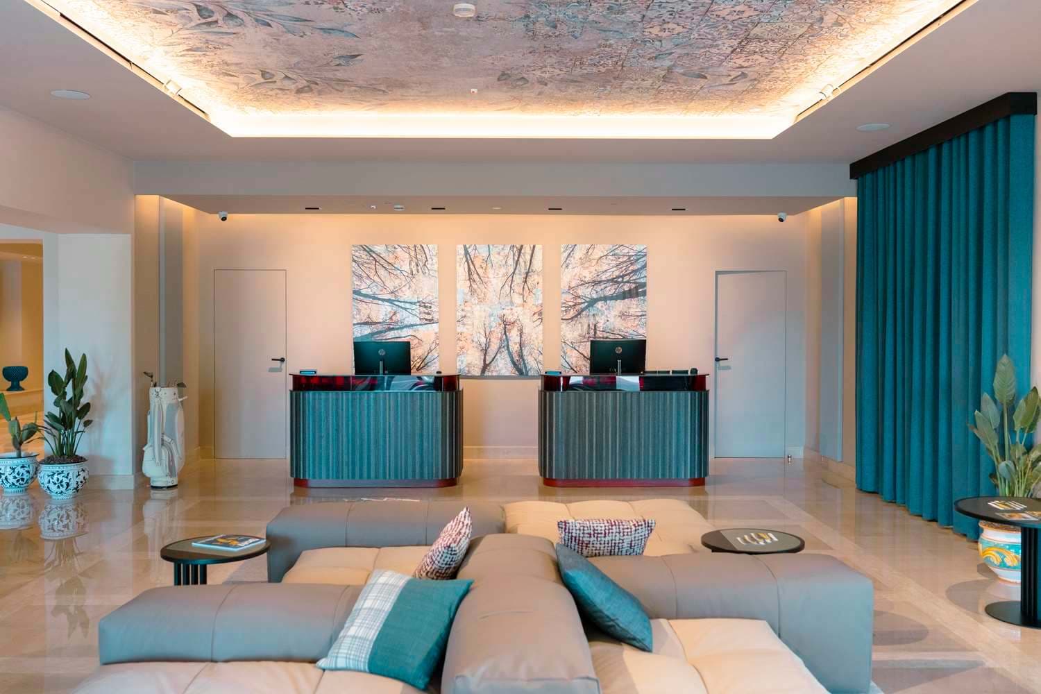 Reception at Il Picciolo Etna Golf Resort & Spa, Curio Collection by Hilton