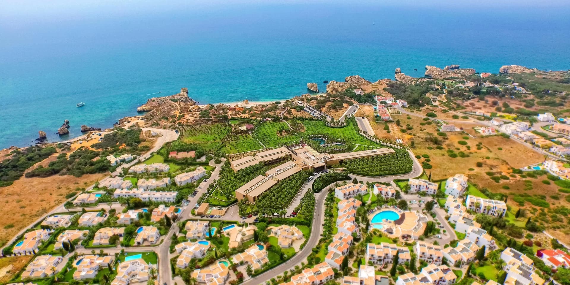 Overhead view of the coastal Kimpton Atlantico Algarve