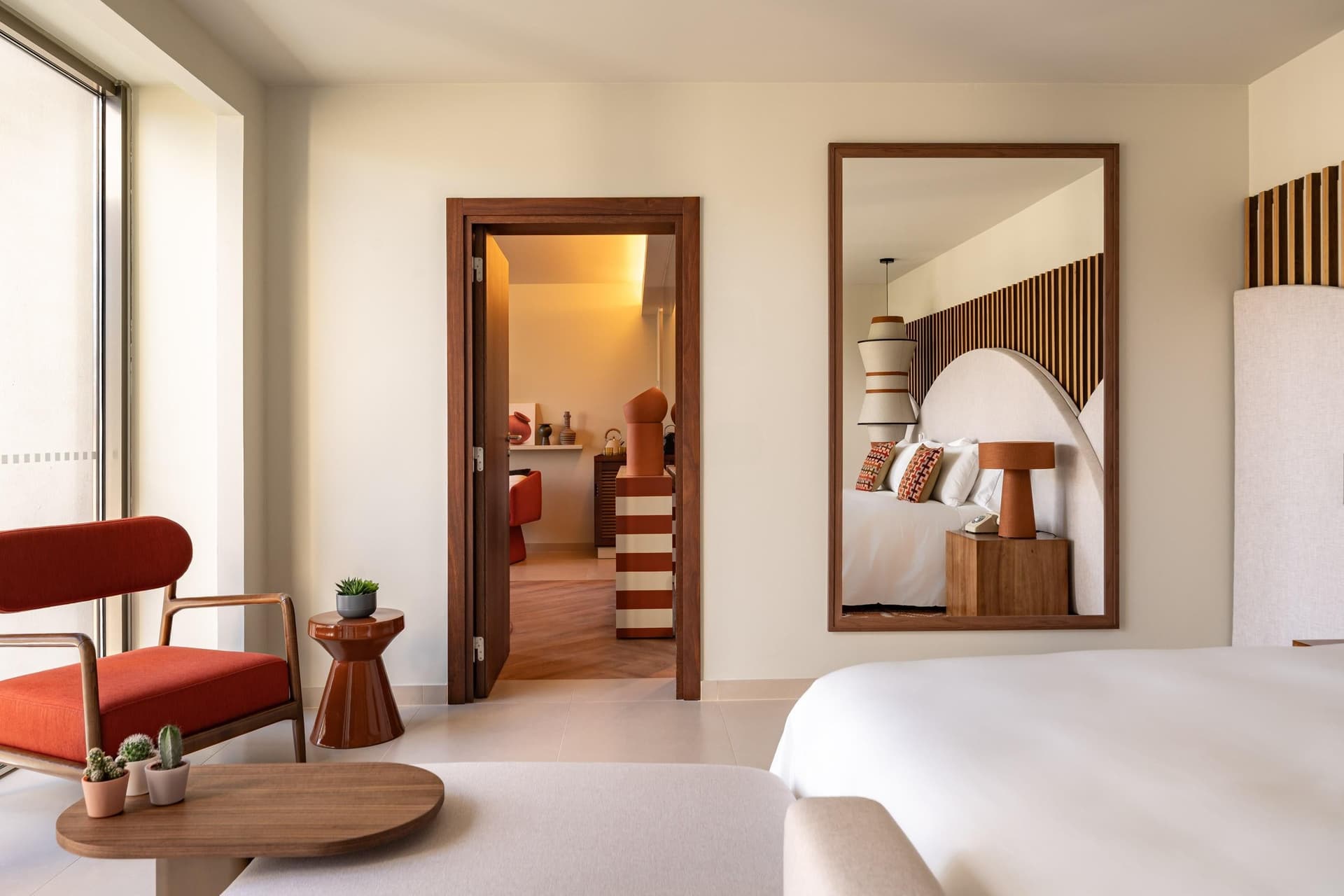 Double bed room leading to living room at Kimpton Atlantico Algarve