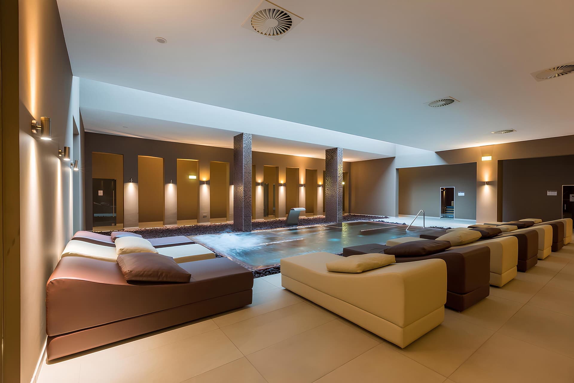 Indoor pool part of spa facilities at Kimpton Atlantico Algarve