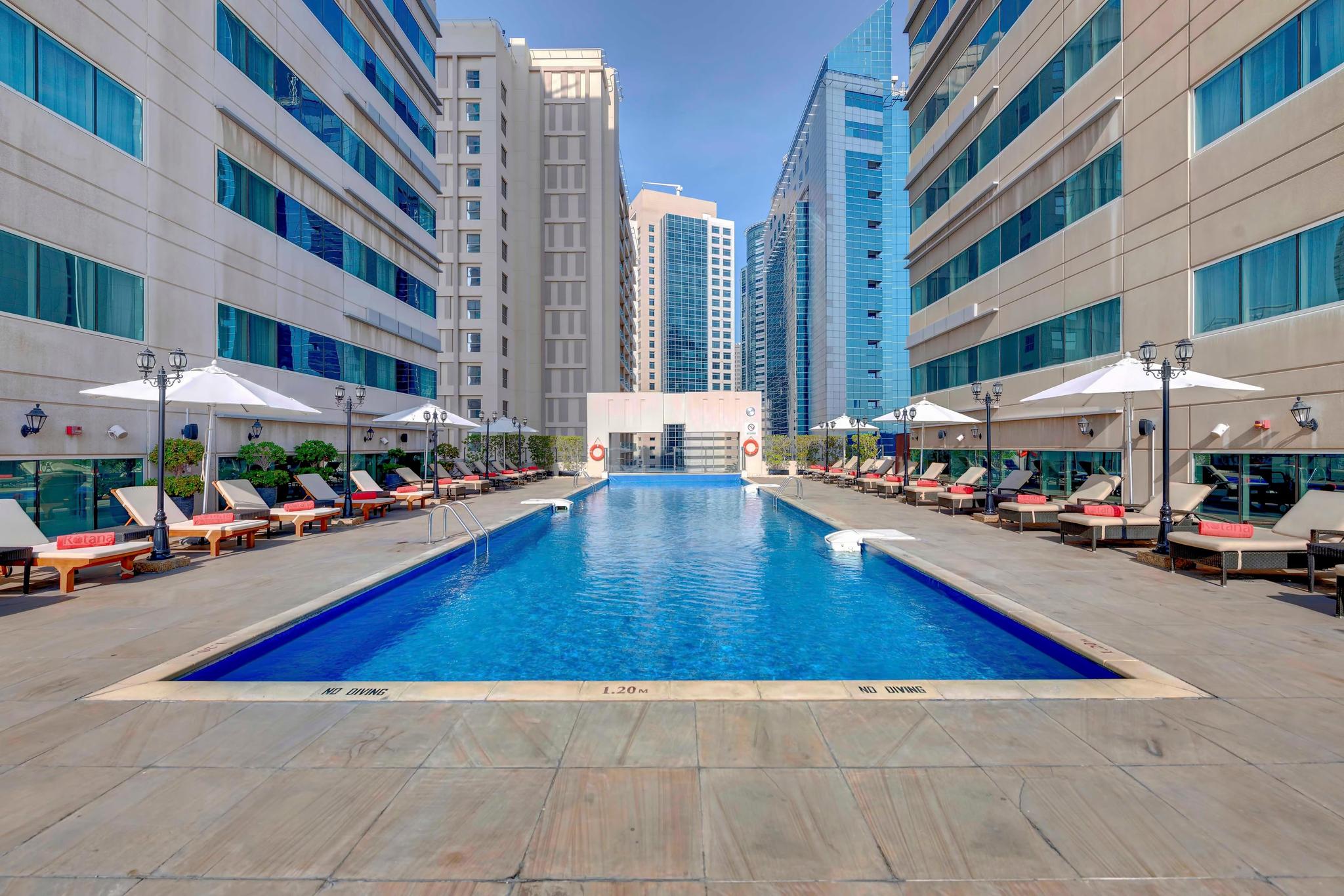 Outdoor pool at the Media Rotana Dubai