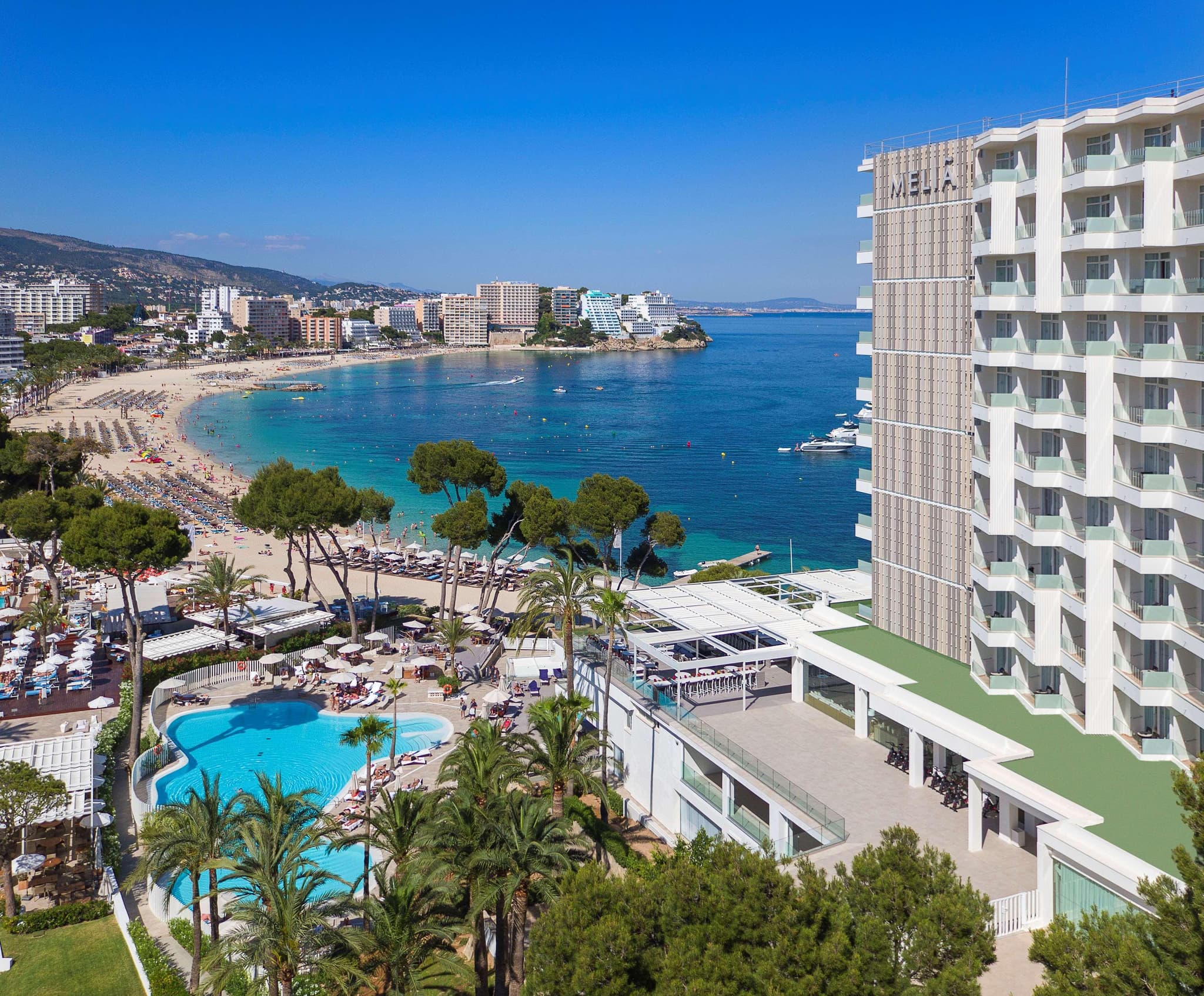 Panoramic view of Melia Calvia Beach