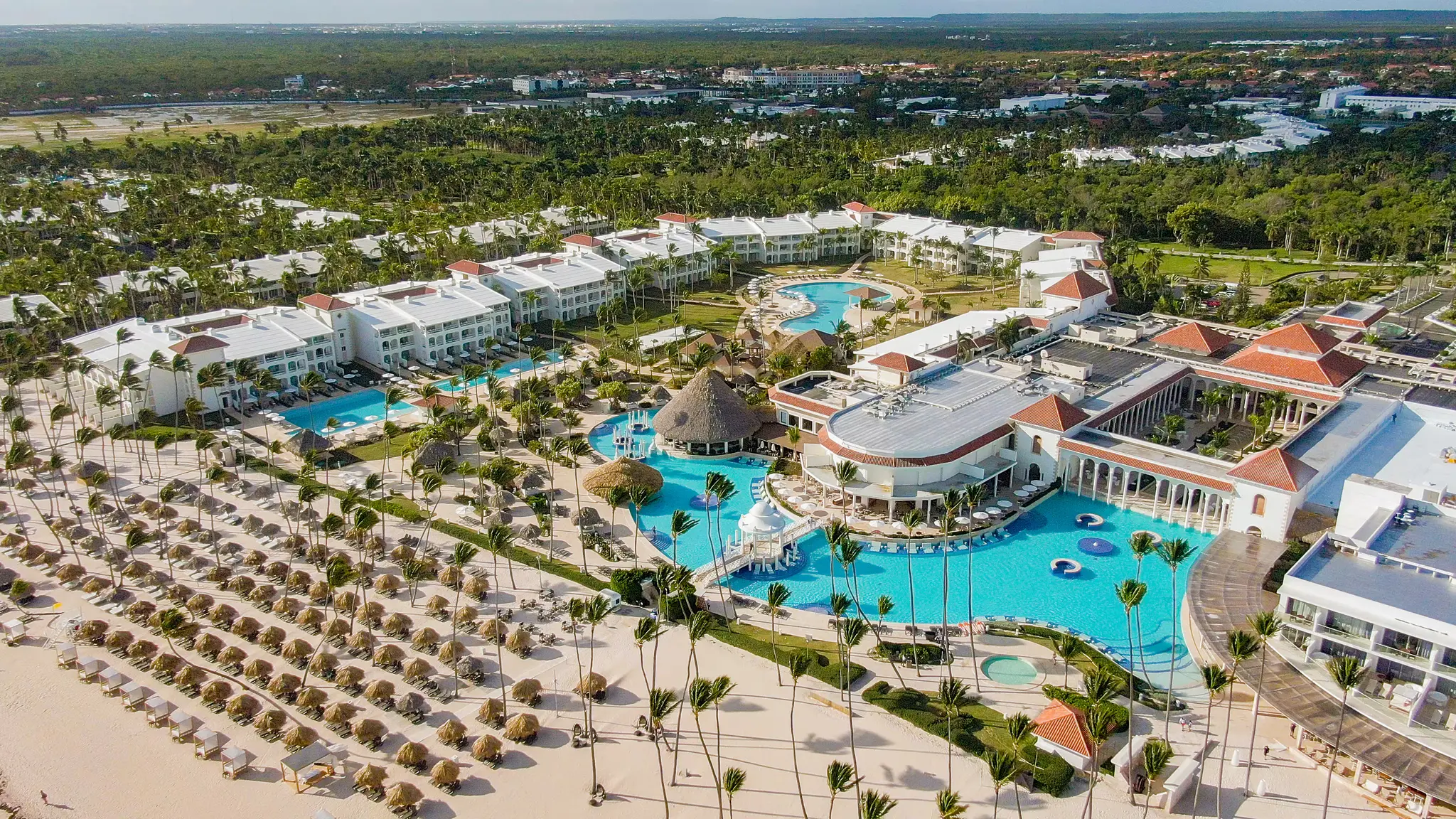 Aerial view of Melia Caribe Tropical