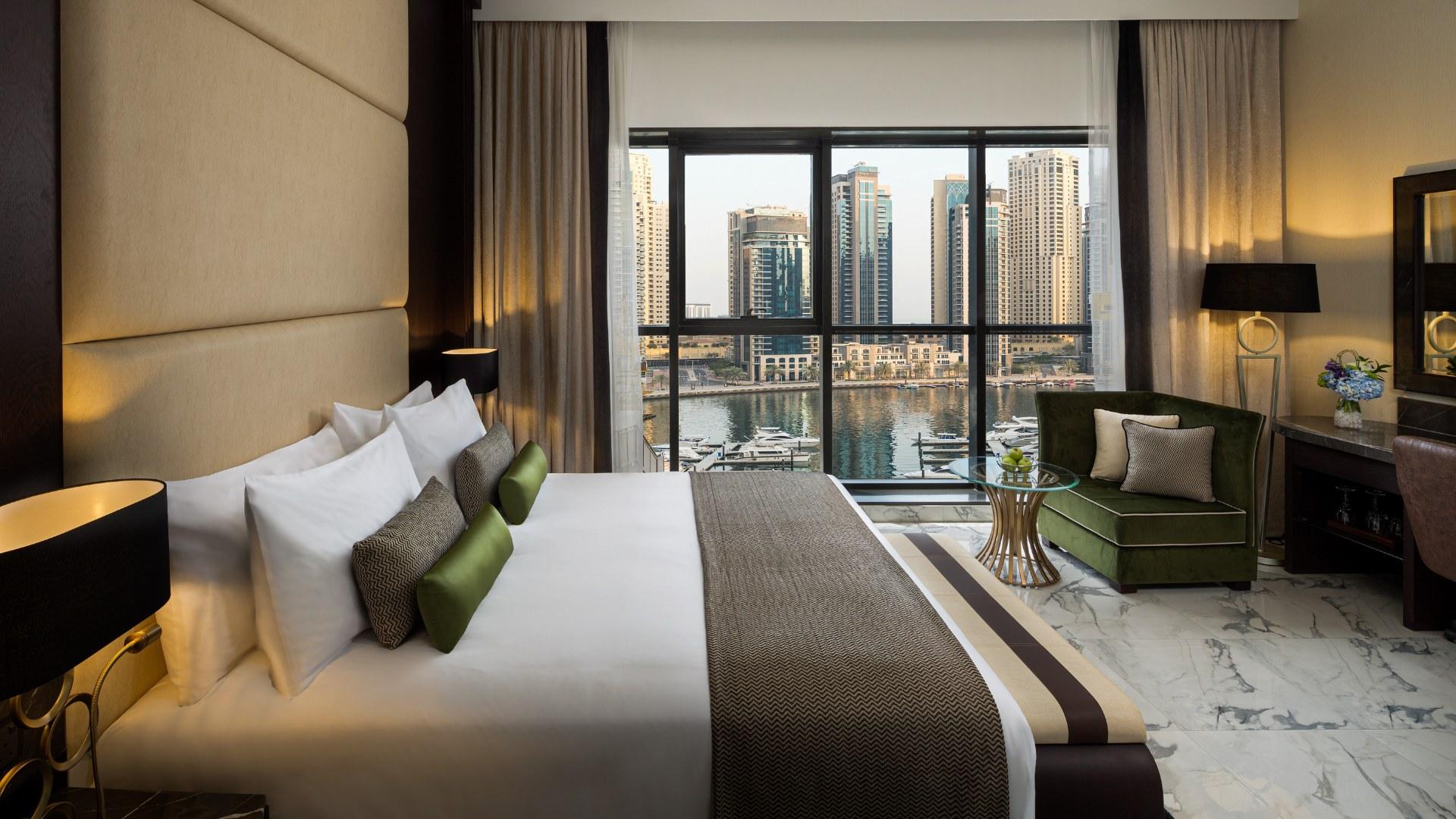 Double bed suite at Millennium Place Dubai Marina
