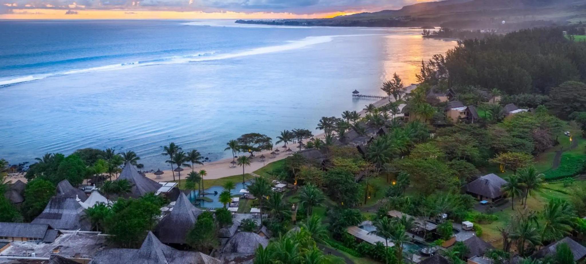Overhead view of Shanti Maurice Resort & Spa