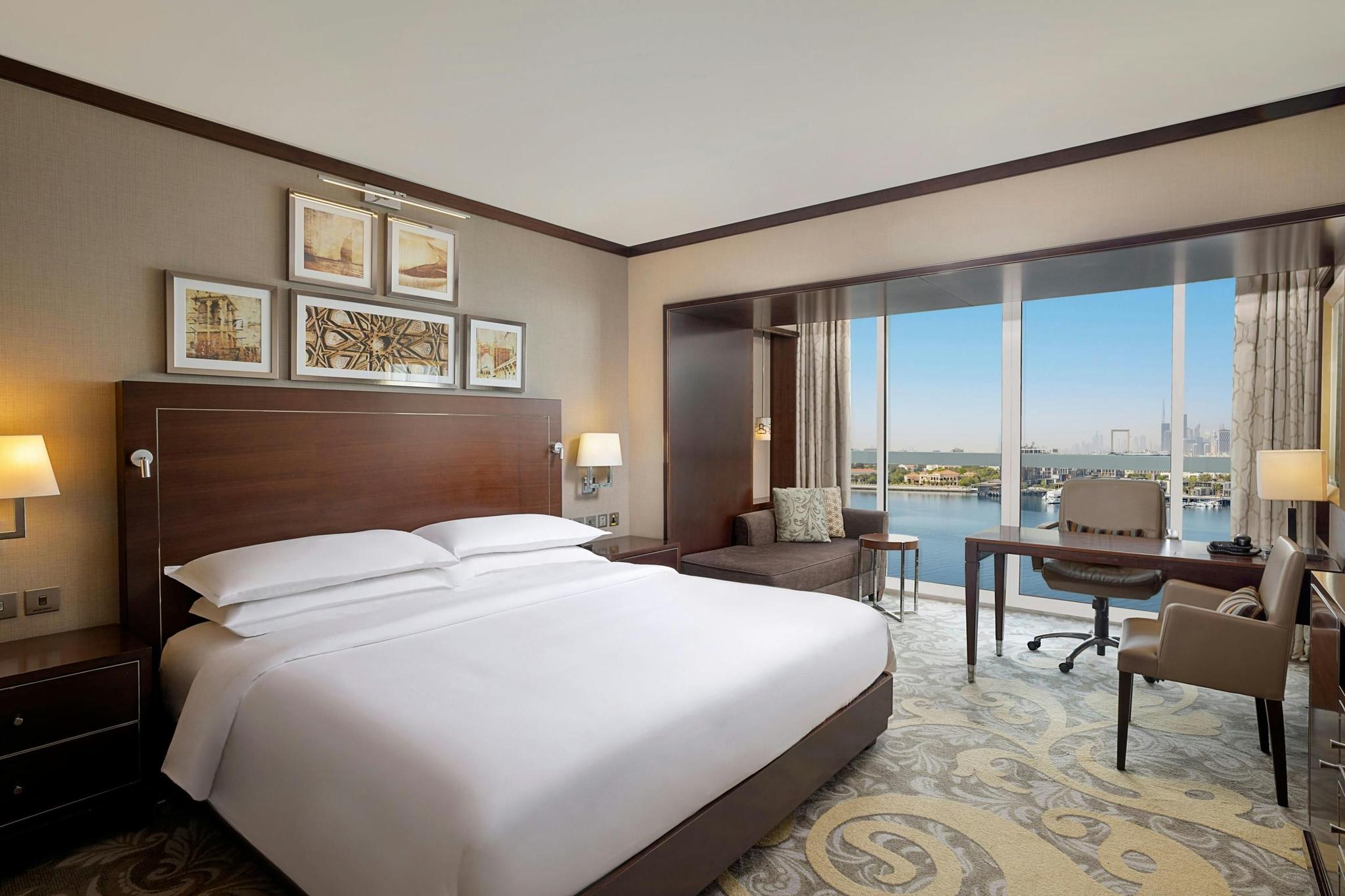 Double bed suite at Sheraton Dubai Creek Hotel & Towers