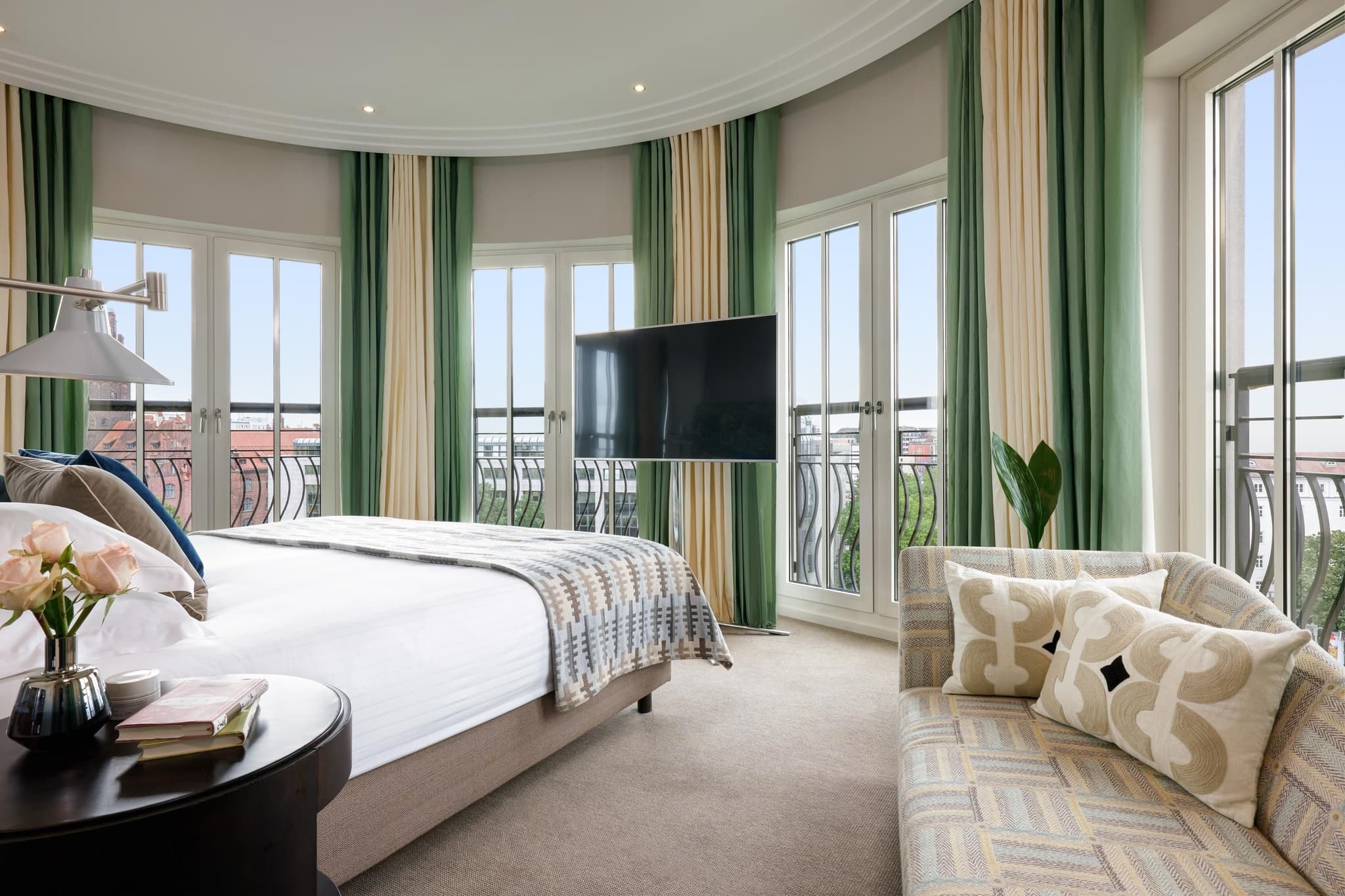 Double bed suite at The Charles Hotel, a Rocco Forte Hotel