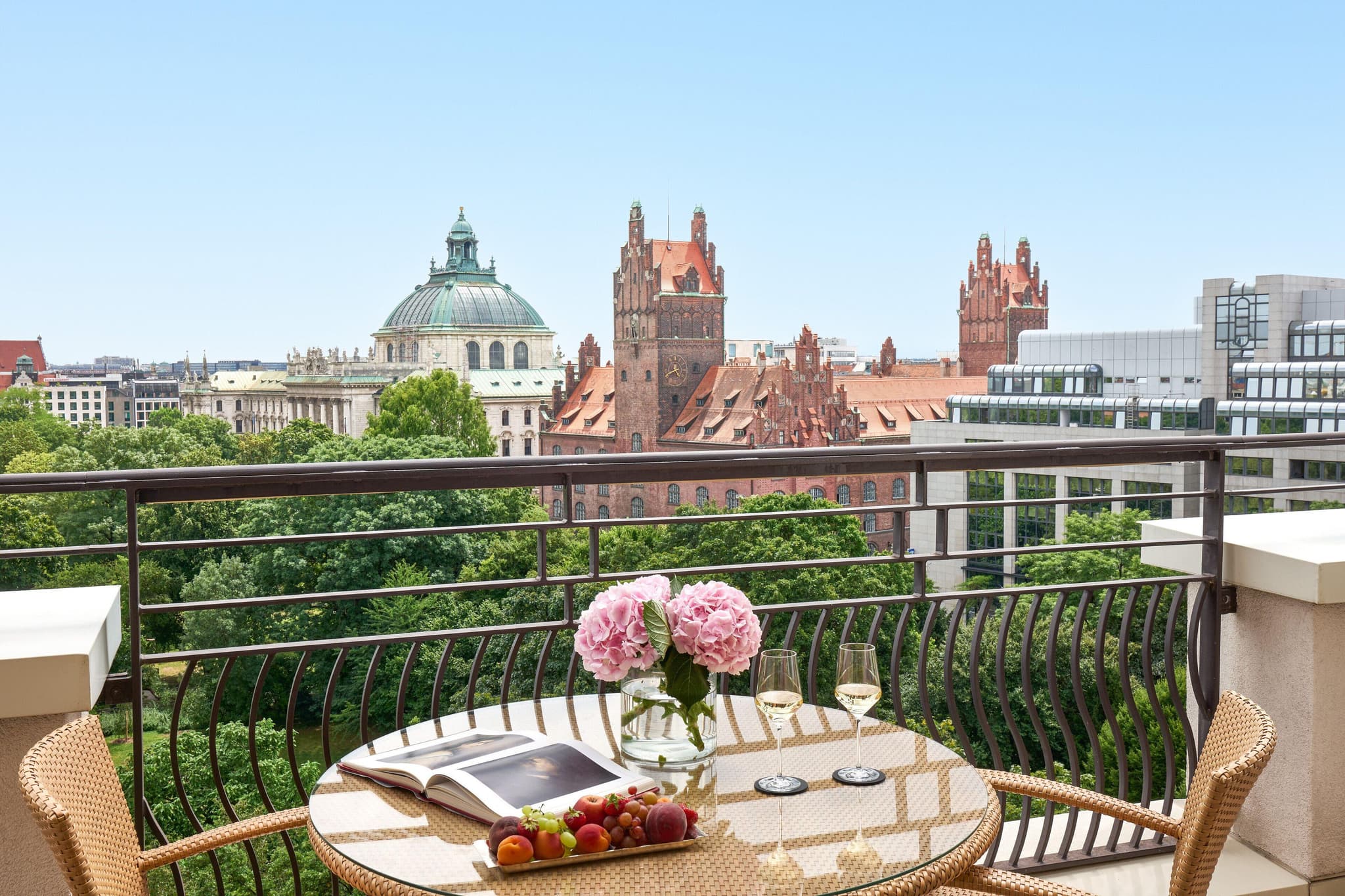 Balcony views from The Charles Hotel, a Rocco Forte Hotel