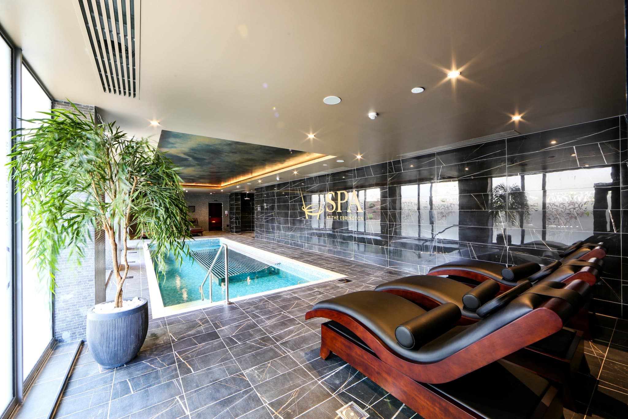 Indoor pool as part of spa facilities at The Ebrington Hotel
