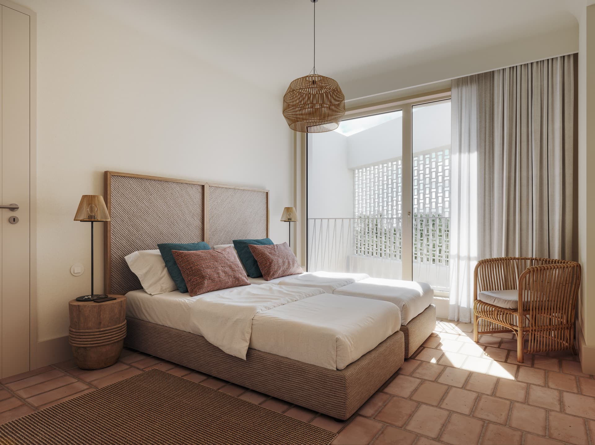 Double bed room as part of a villa at The Els Club Vilamoura