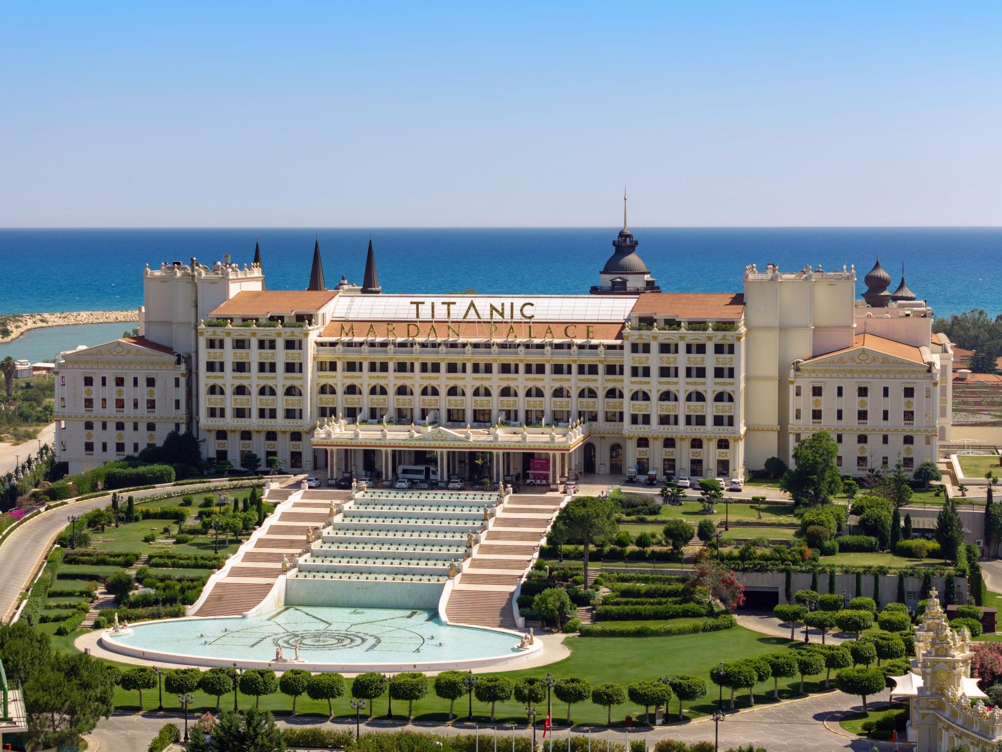 Front entrance to Titanic Mardan Palace