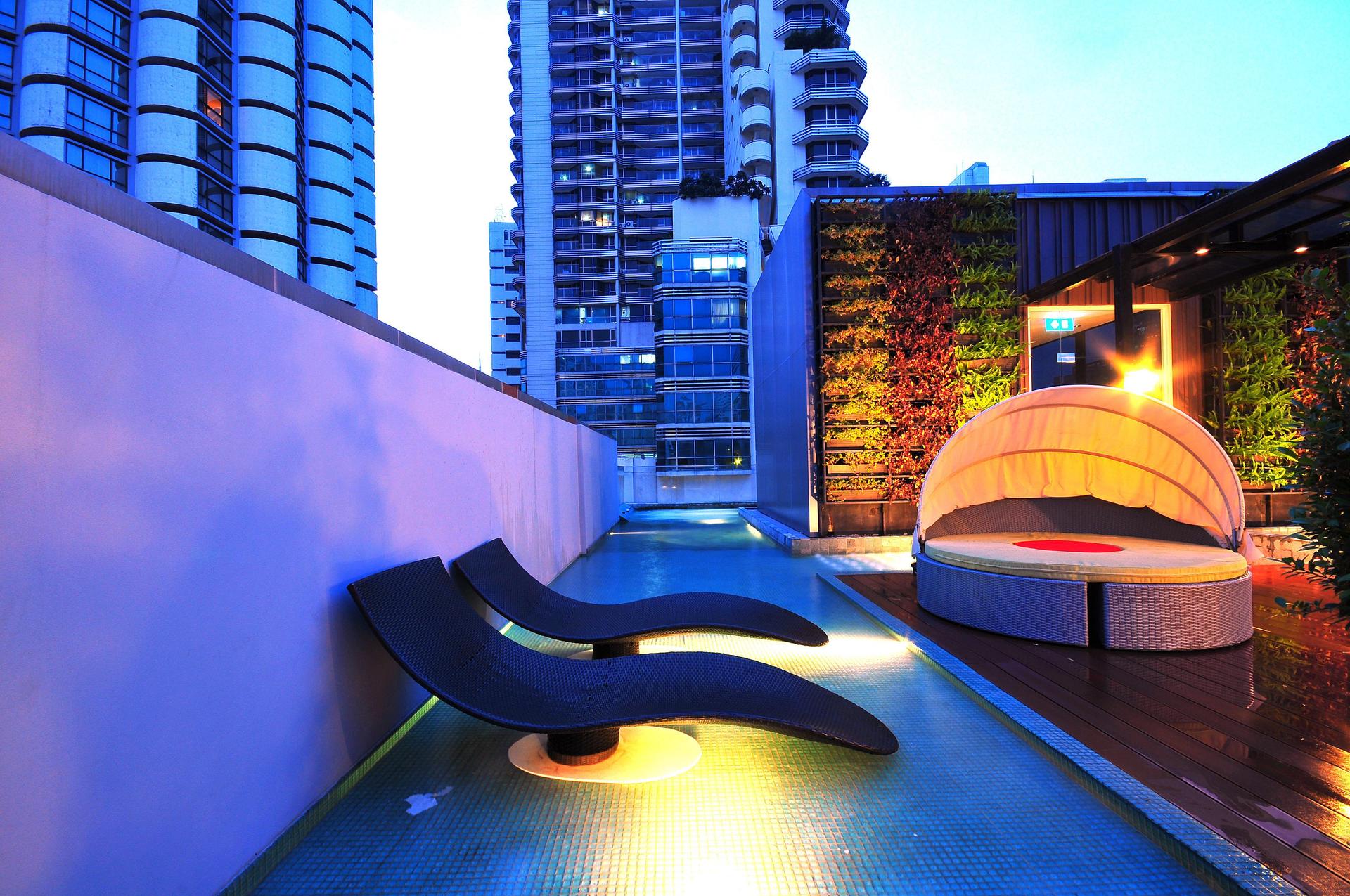 Rooftop pool at Citrus Suites