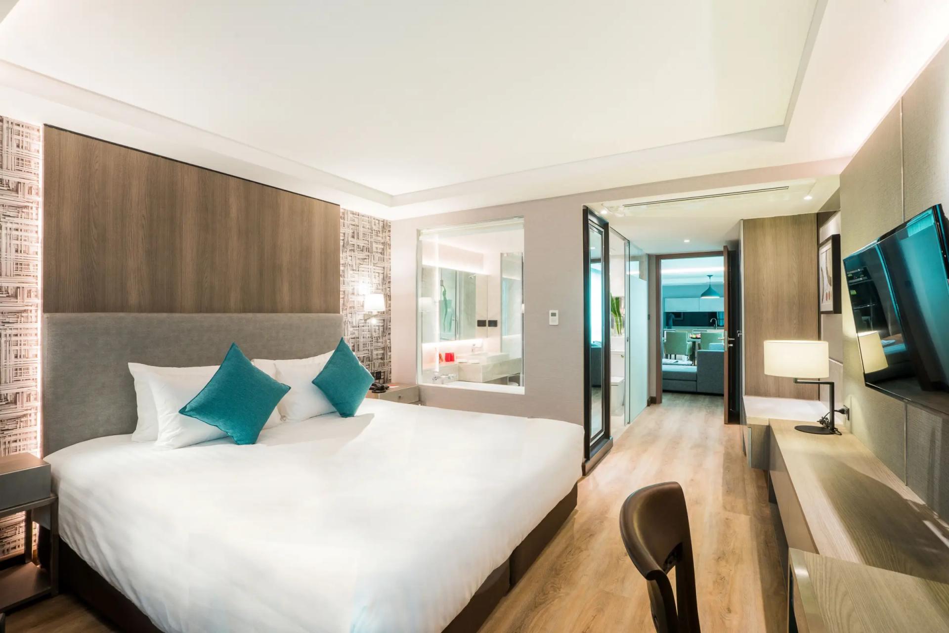 Double bed suite at Citrus Suites