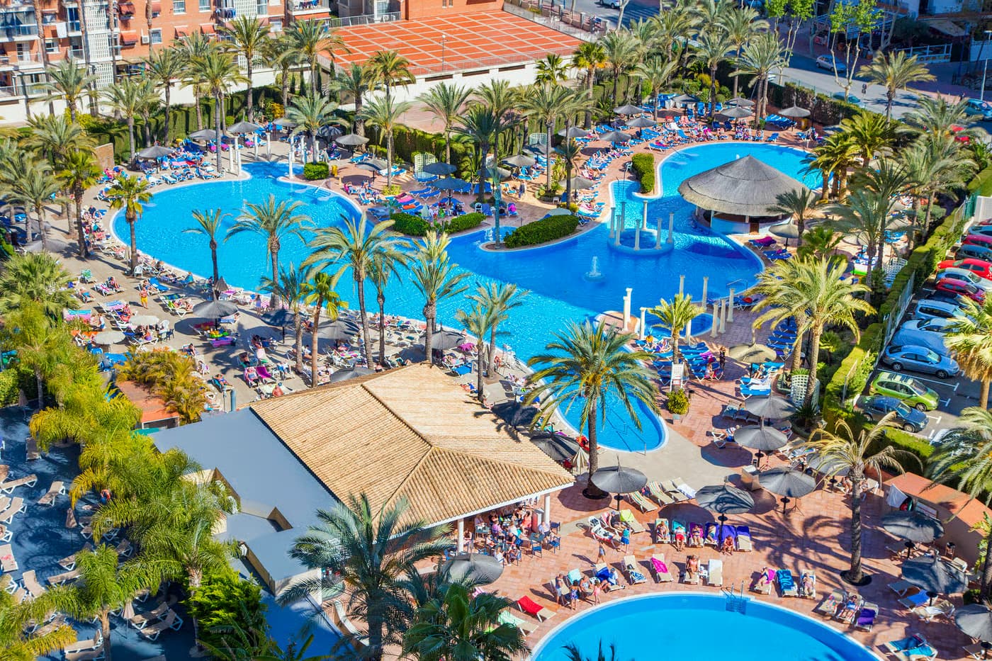 Aerial view of the Hotel Sol Pelicanos Ocas
