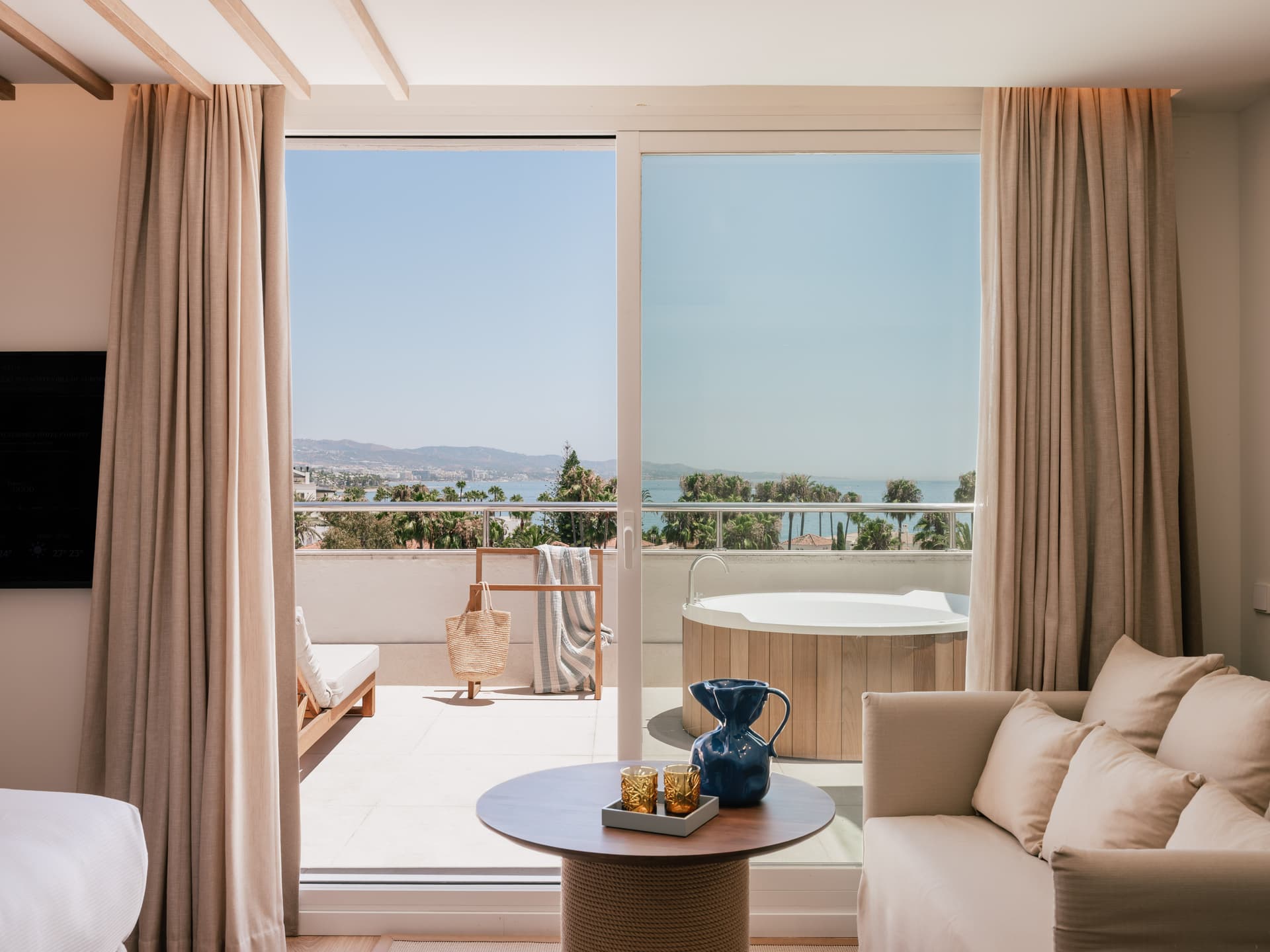Balcony as part of a suite at ME Marbella