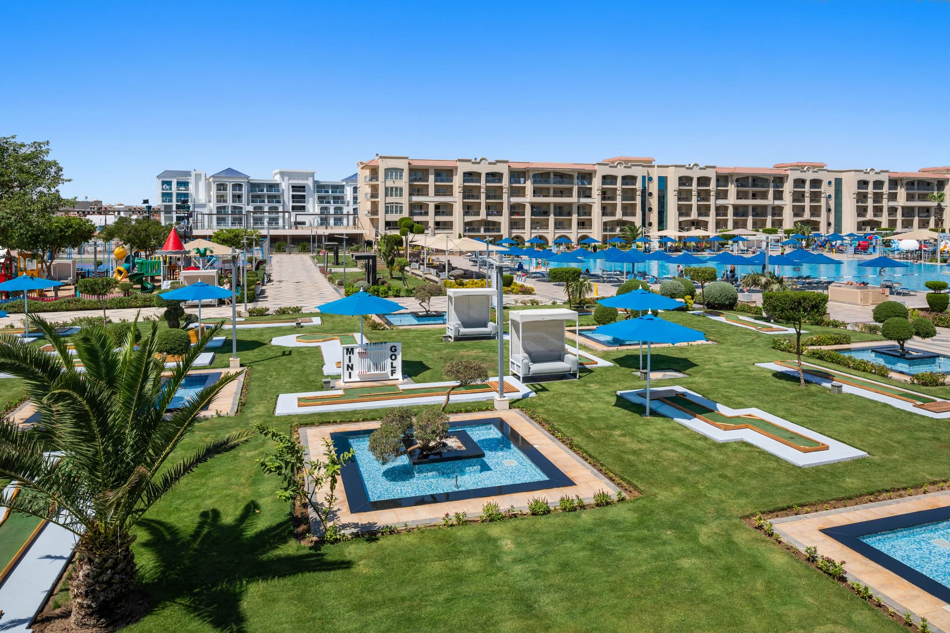 Panoramic view of White Beach Resort Taghazout