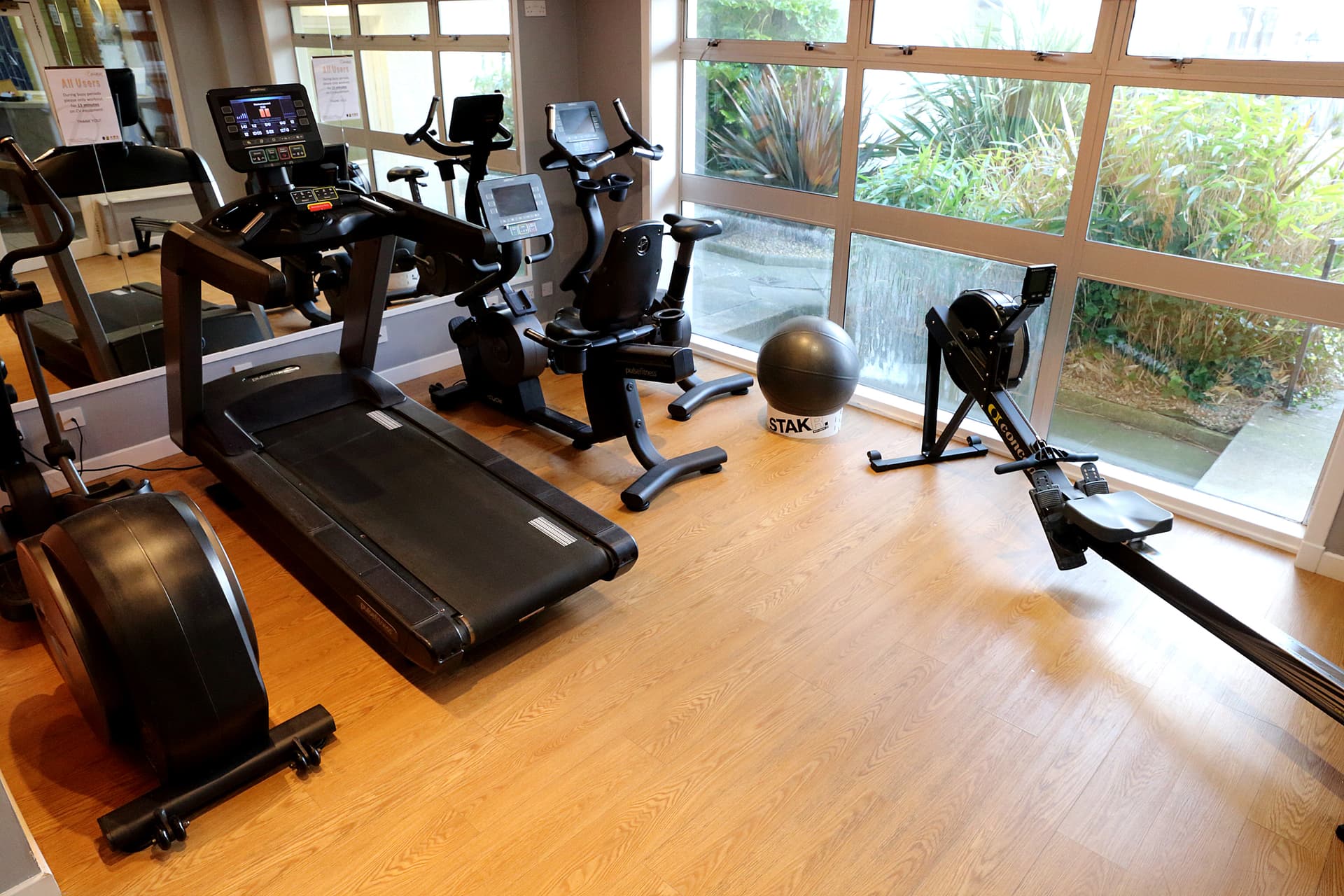 Indoor gym facilities at Fairfield House Hotel