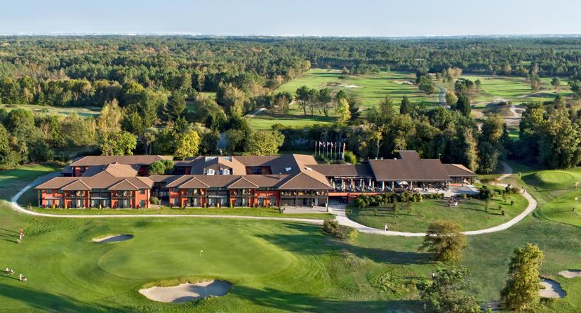 Overhead view of the clubhouse at Cabot Bordeaux MGallery Collection