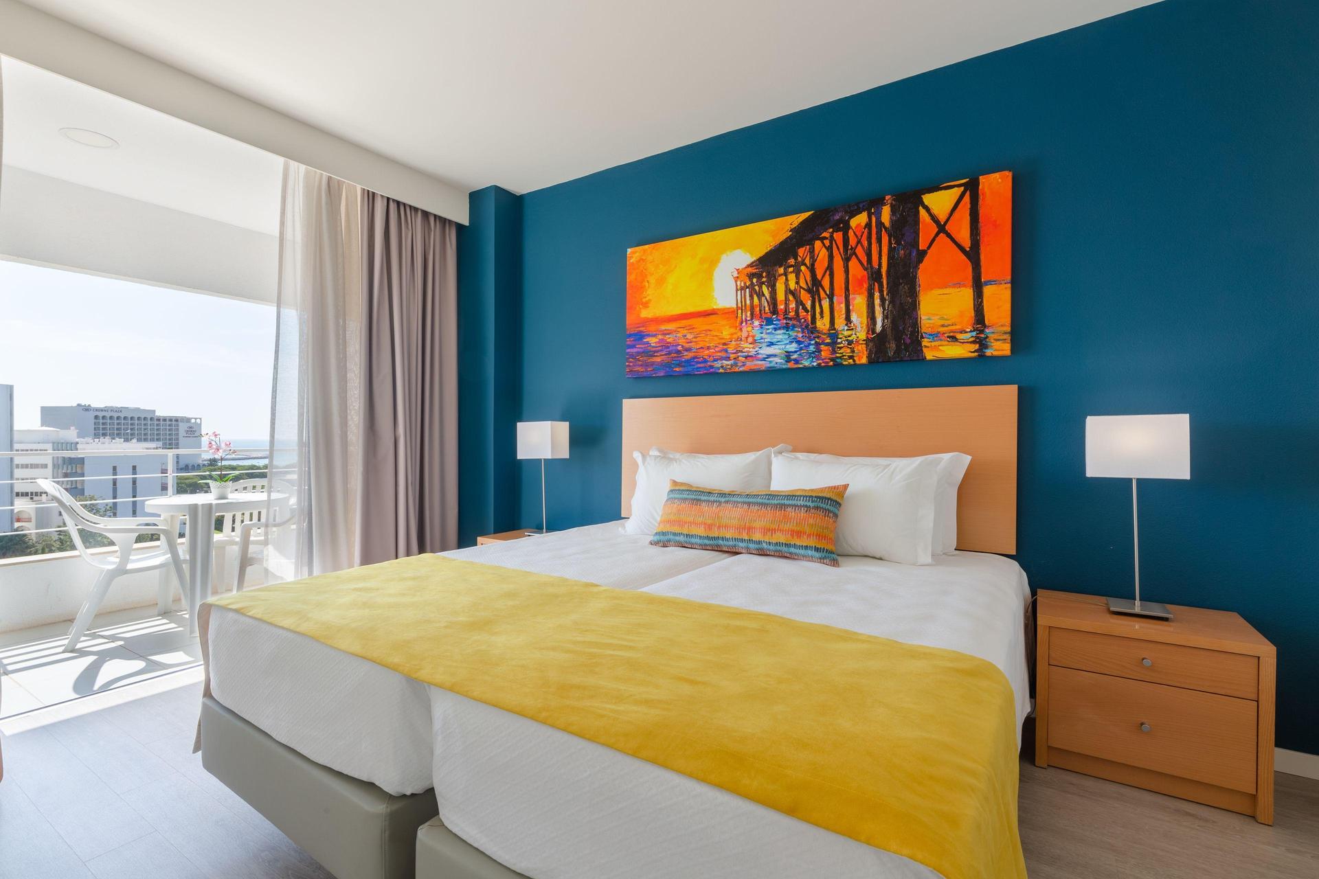 Double bed suite at Luna Olympus Hotel