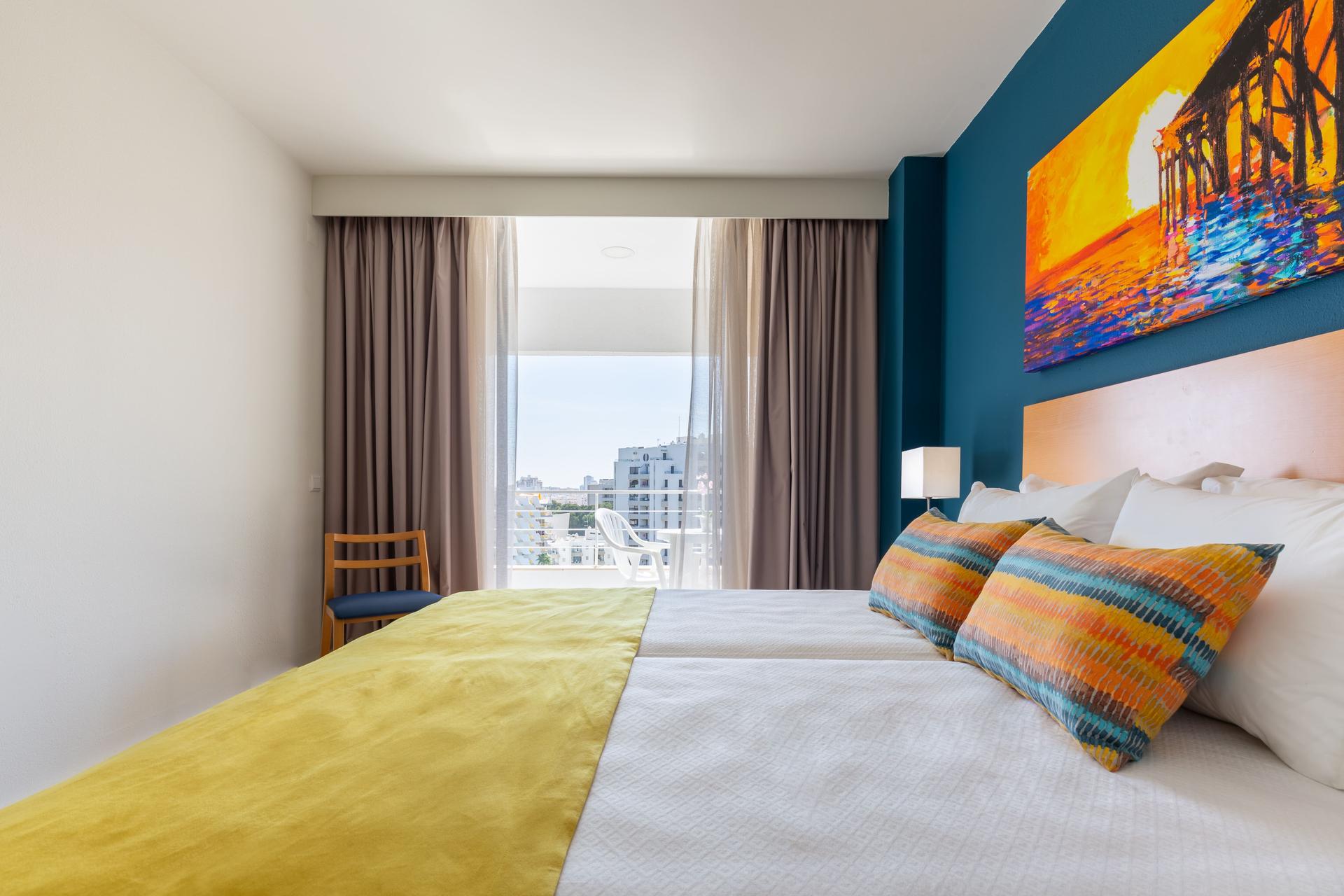 Double bed suite at Luna Olympus Hotel