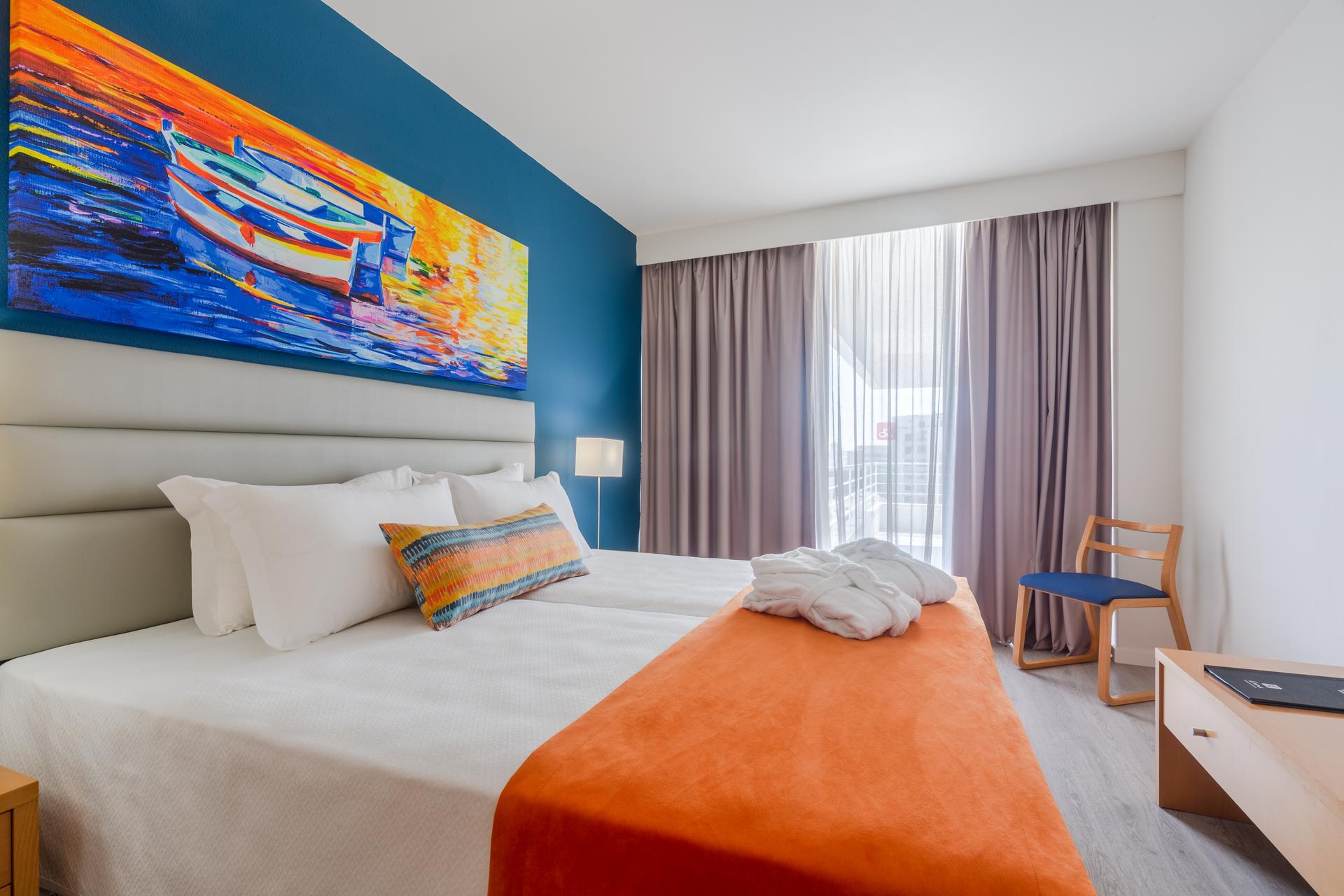 Double bed suite at Luna Olympus Hotel