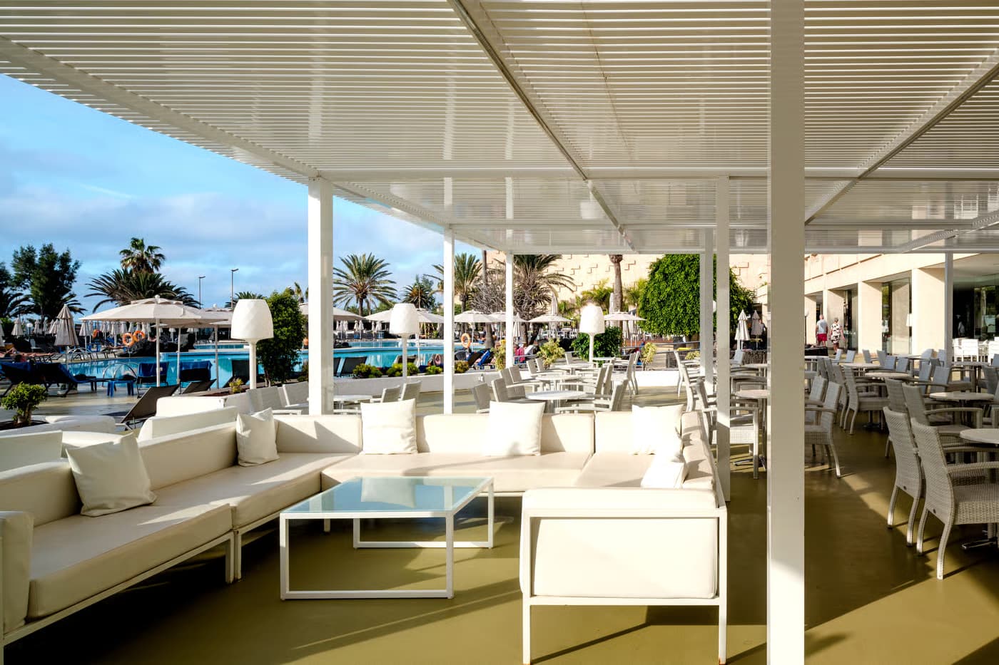 Outdoor lounging area at Alexandre Teguise Playa