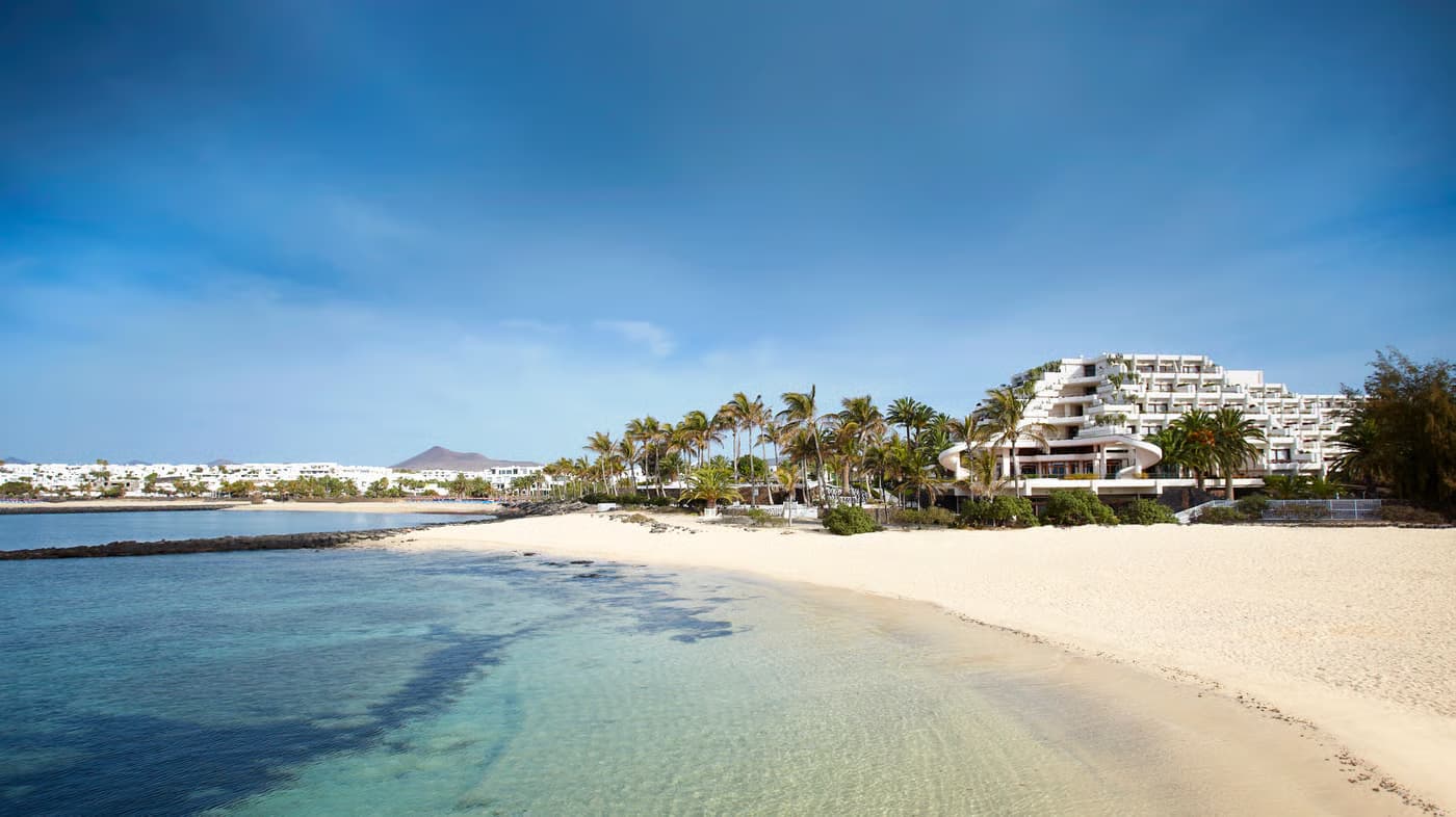 The private beach just outside Paradisus Salinas Lanzarote