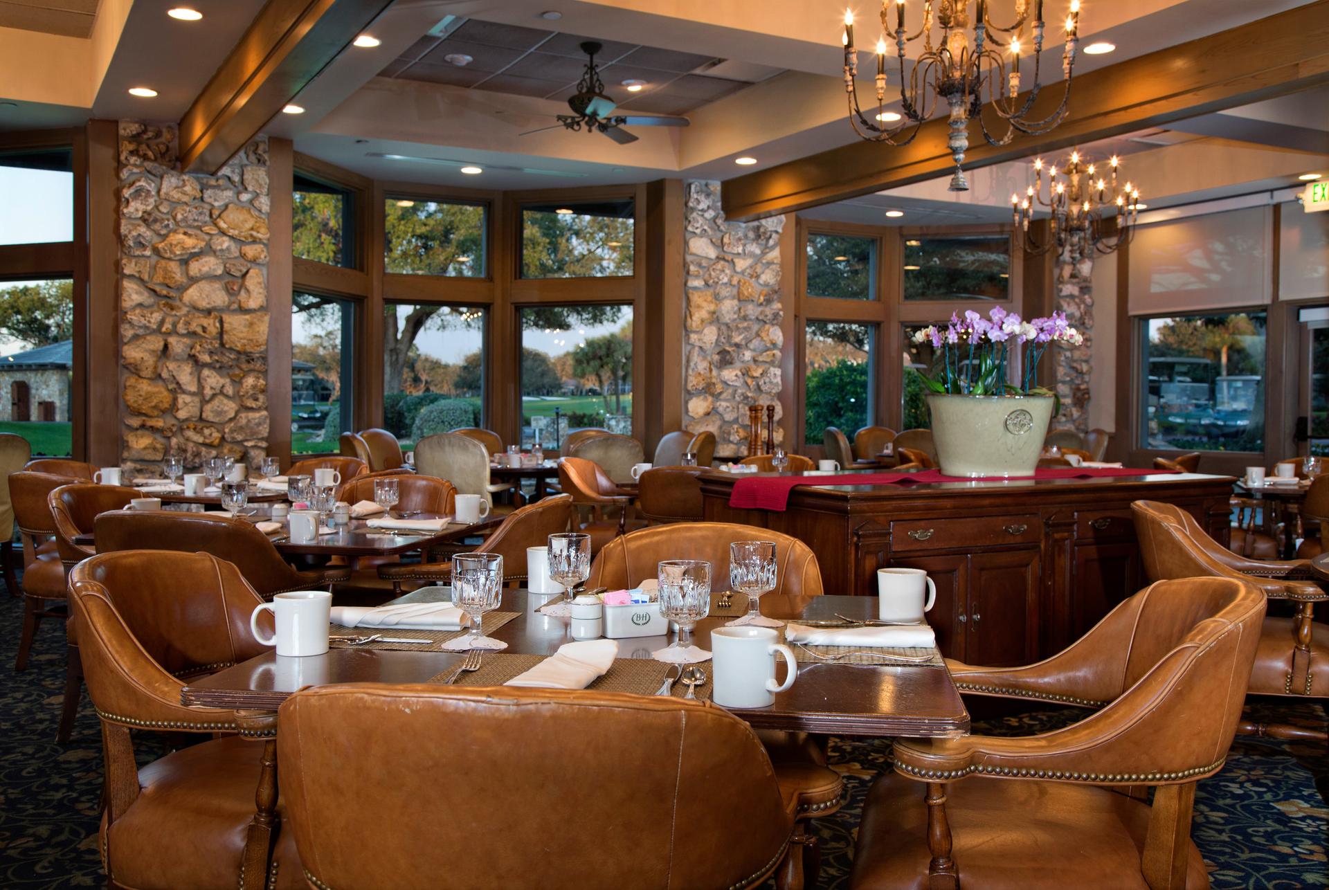 Indoor dining area at the Arnold Palmer resort