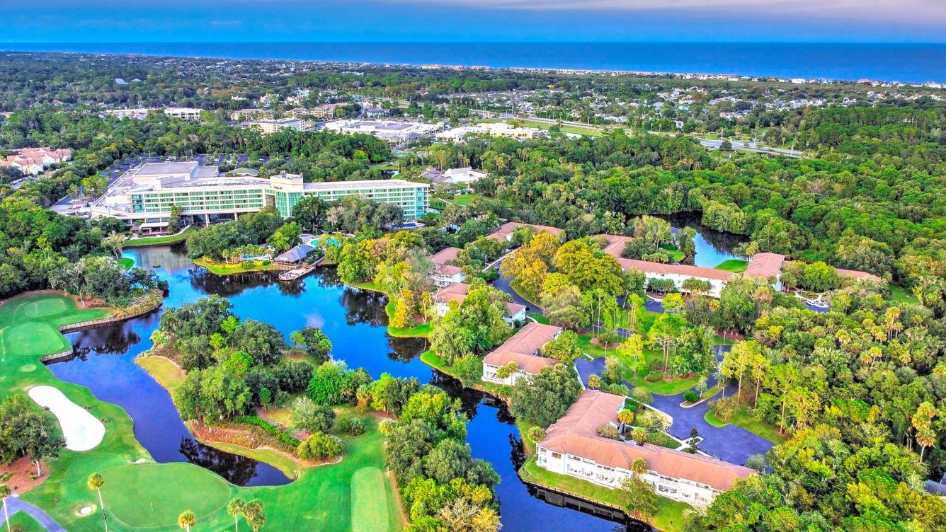 Overhead view of the Sawgrass Marriott Golf Resort & Spa
