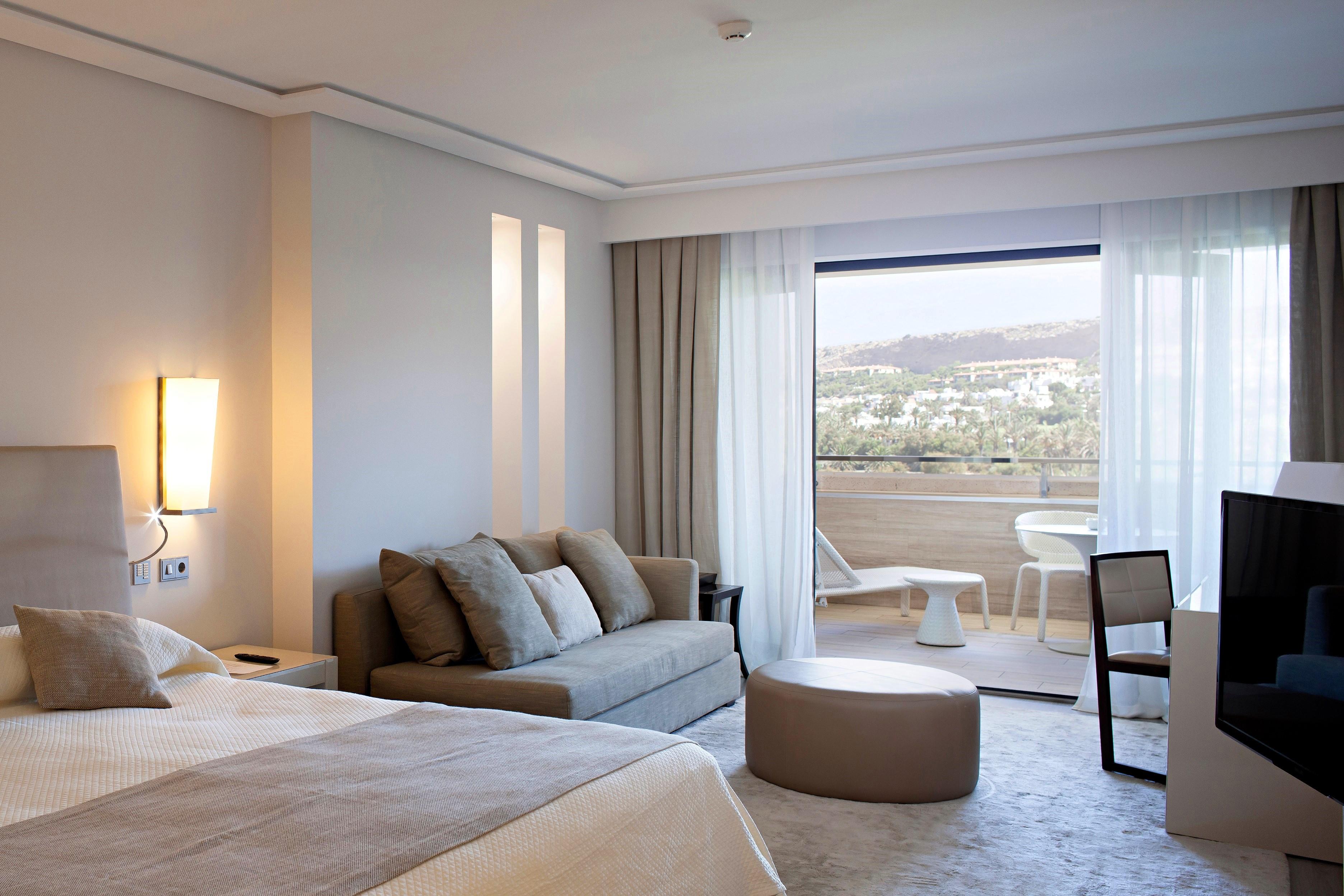 Living room as part of double bed suite at Hotel Golf Almerimar