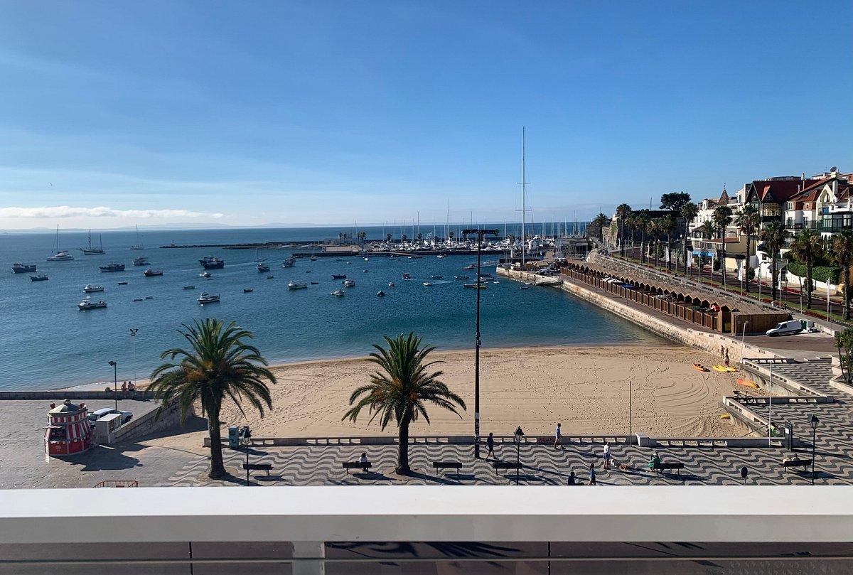 Balcony views of the beach at Hotel Baia