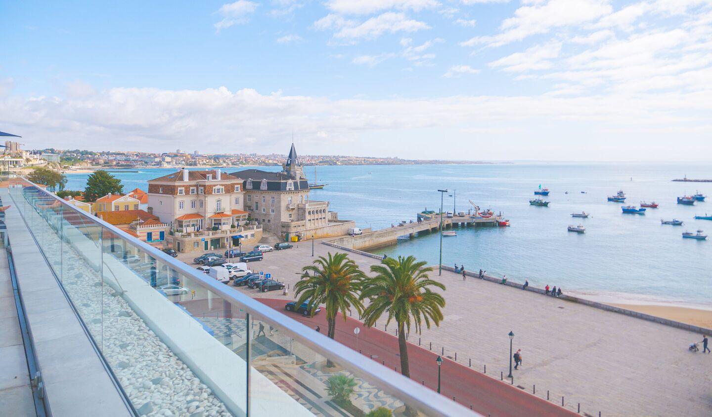 Rooftop views of the pier at Hotel Baia