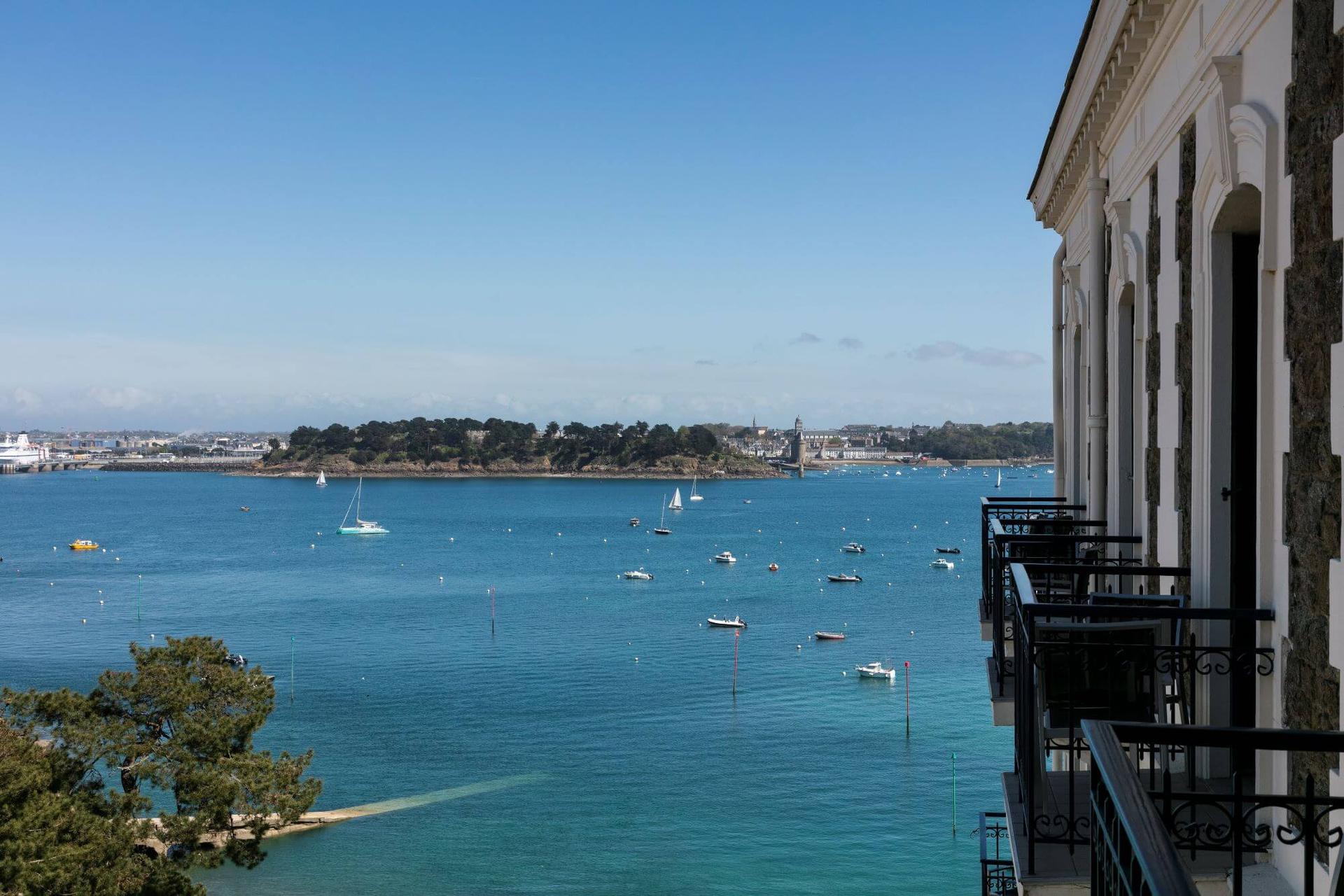 Ocean views from Hotel Barriere Le Grand Hotel Dinard