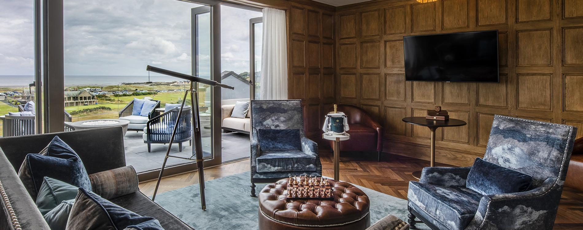 Lounging area in the Old Course Hotel