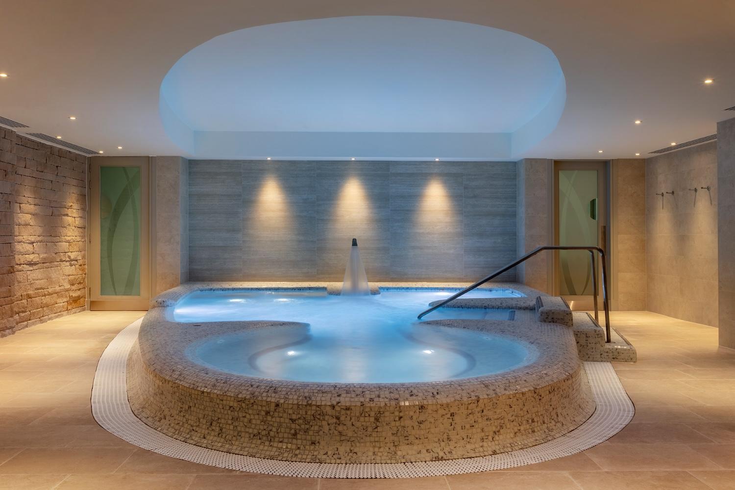 Indoor swimming pool and jacuzzi at The Old Course Hotel