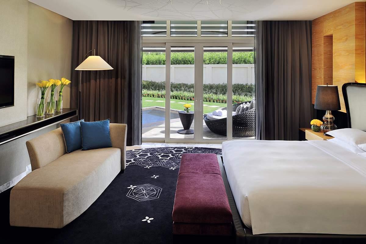 Double bed suite at the Park Hyatt Abu Dhabi Hotel and Villas