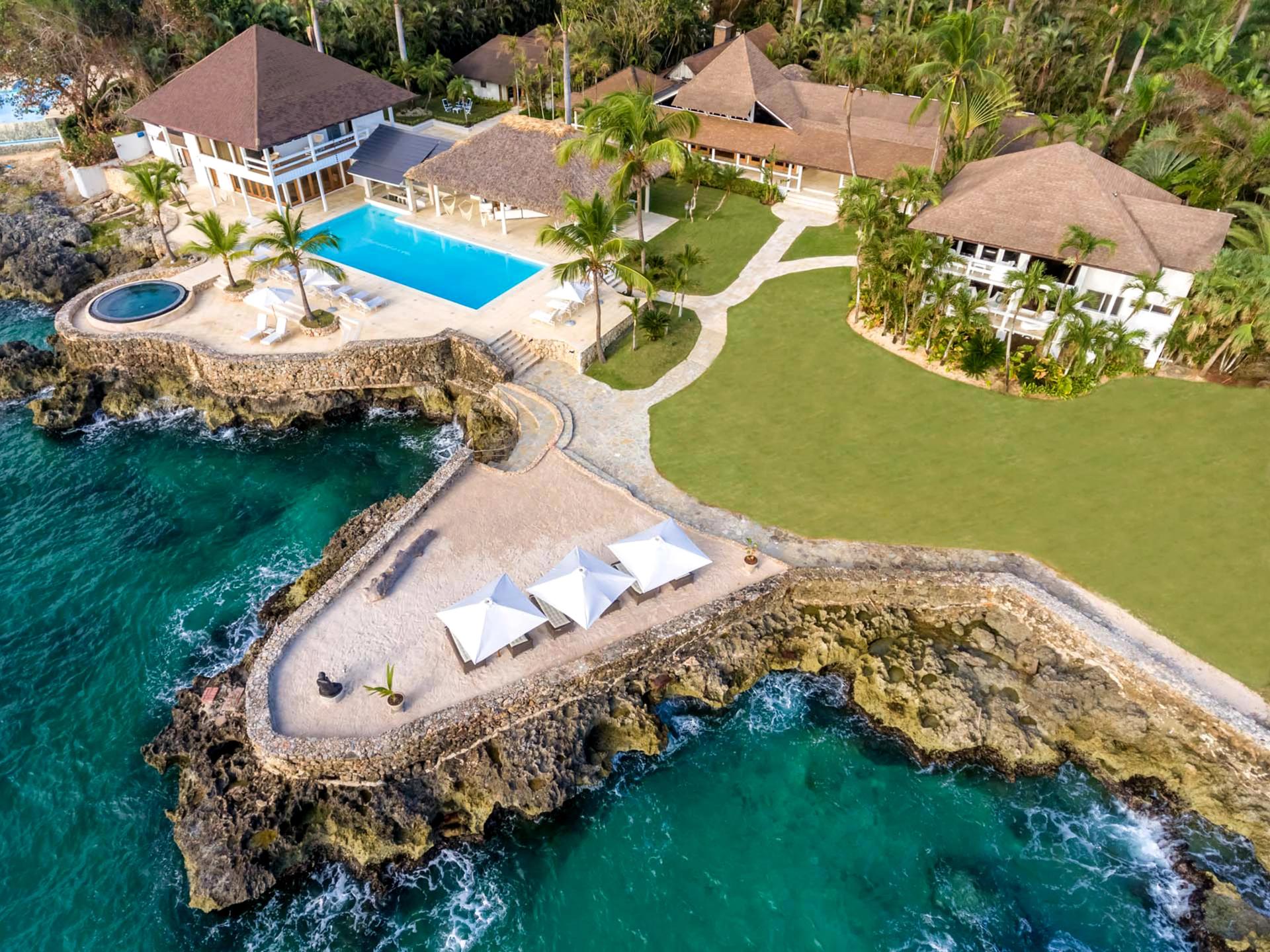Overhead view of the Casa de Campo villas