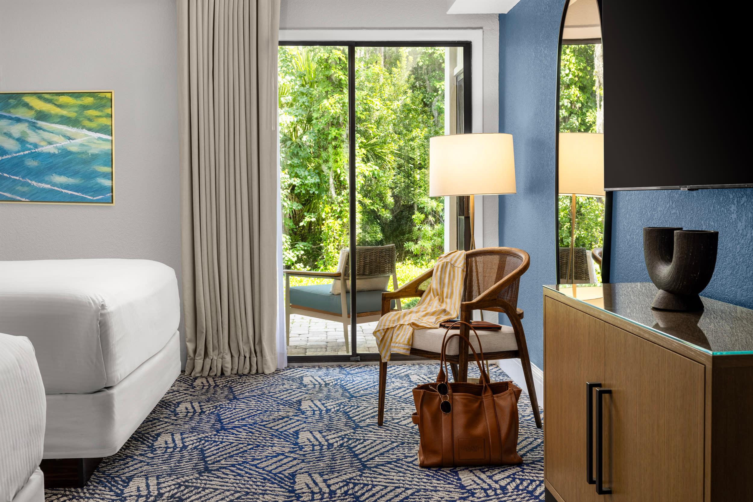 Double bed suite at the Saddlebrook Resort