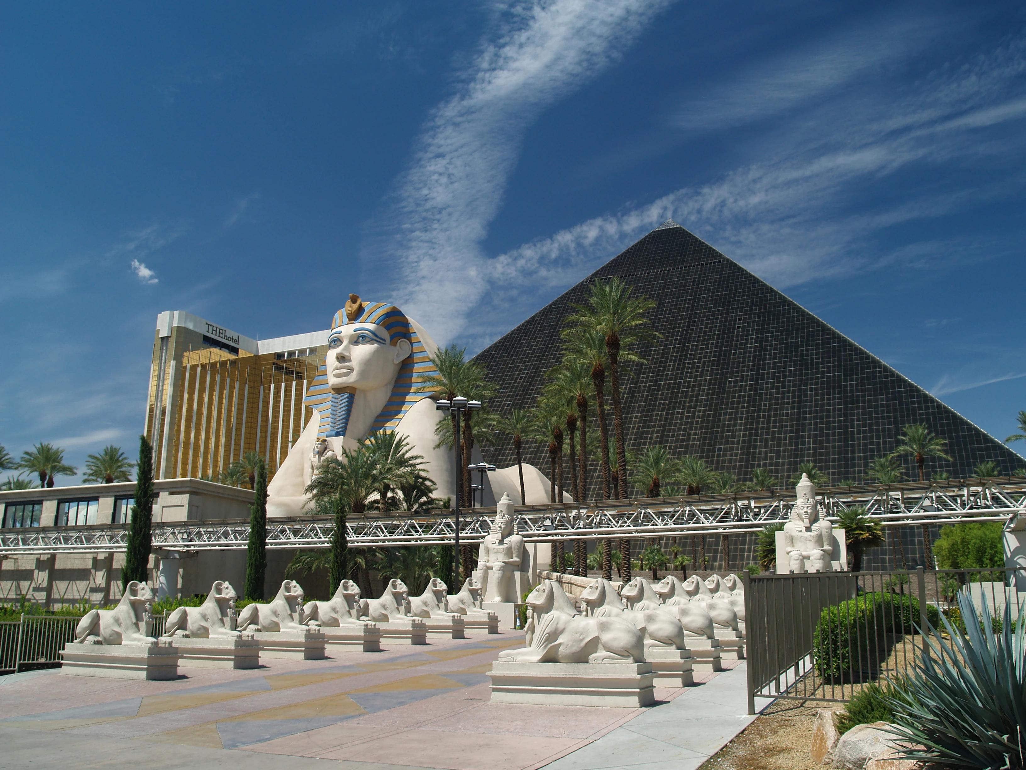 Panoramic view of The Luxor Casino & Resort