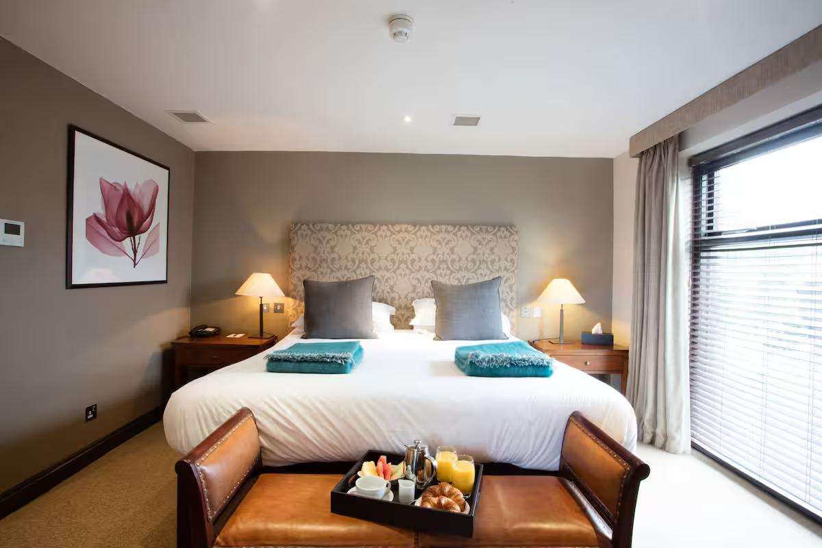 Double bed room at the Barnham Broom Hotel, Golf & Spa