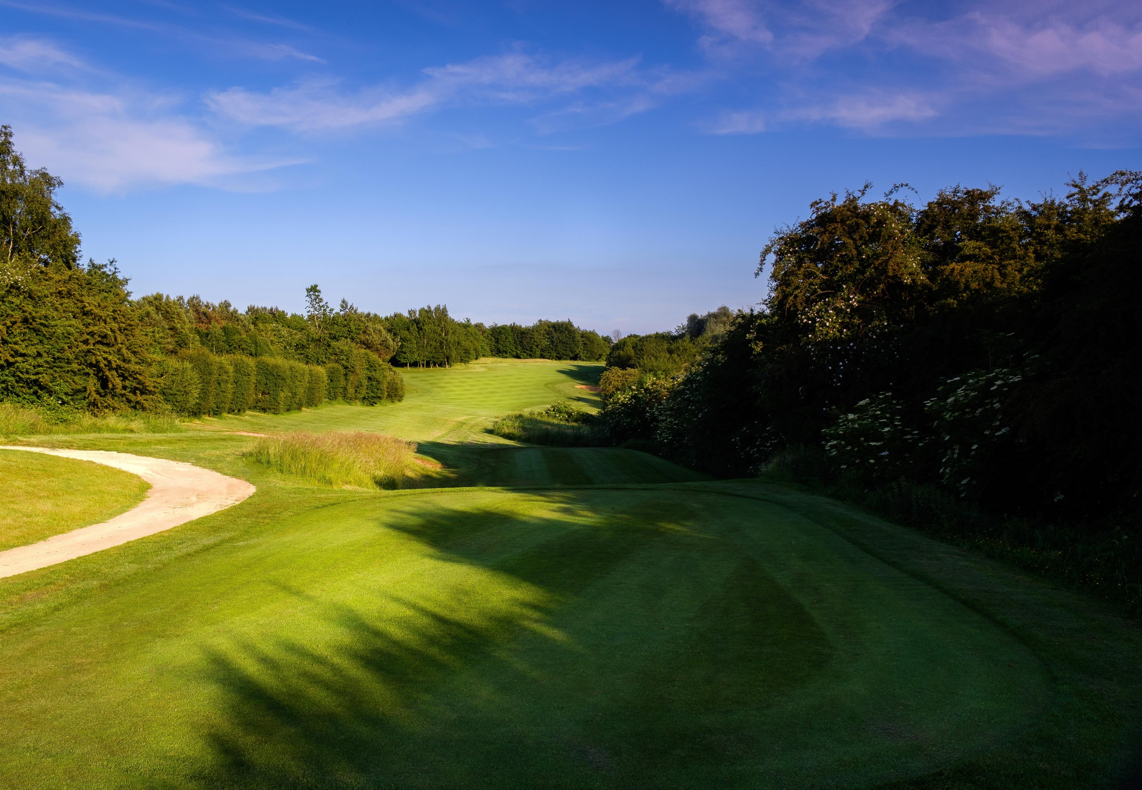 Well maintained fairway leading to a smooth green
