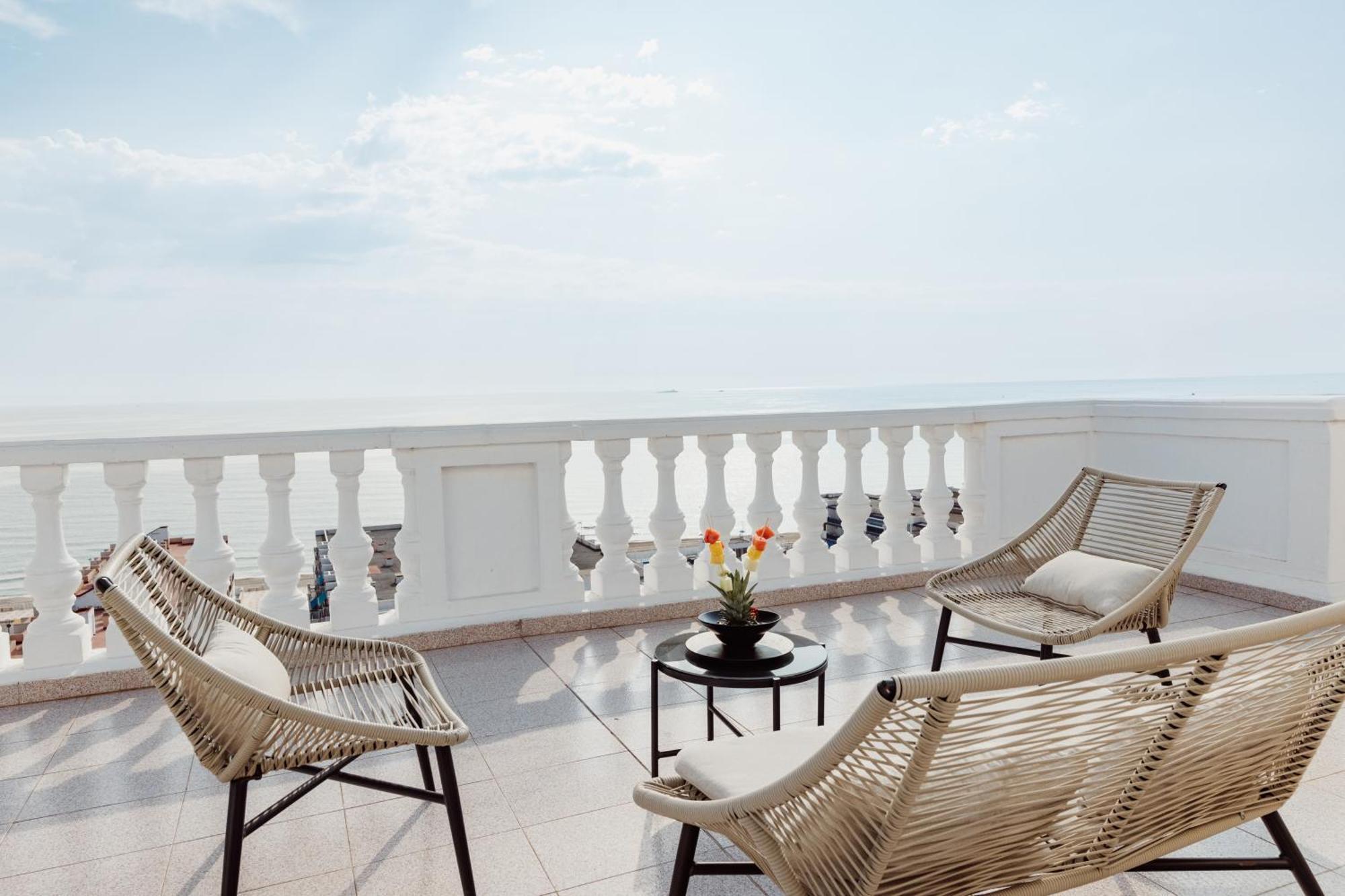 Balcony views of the ocean from Delfines Hotel & Suites